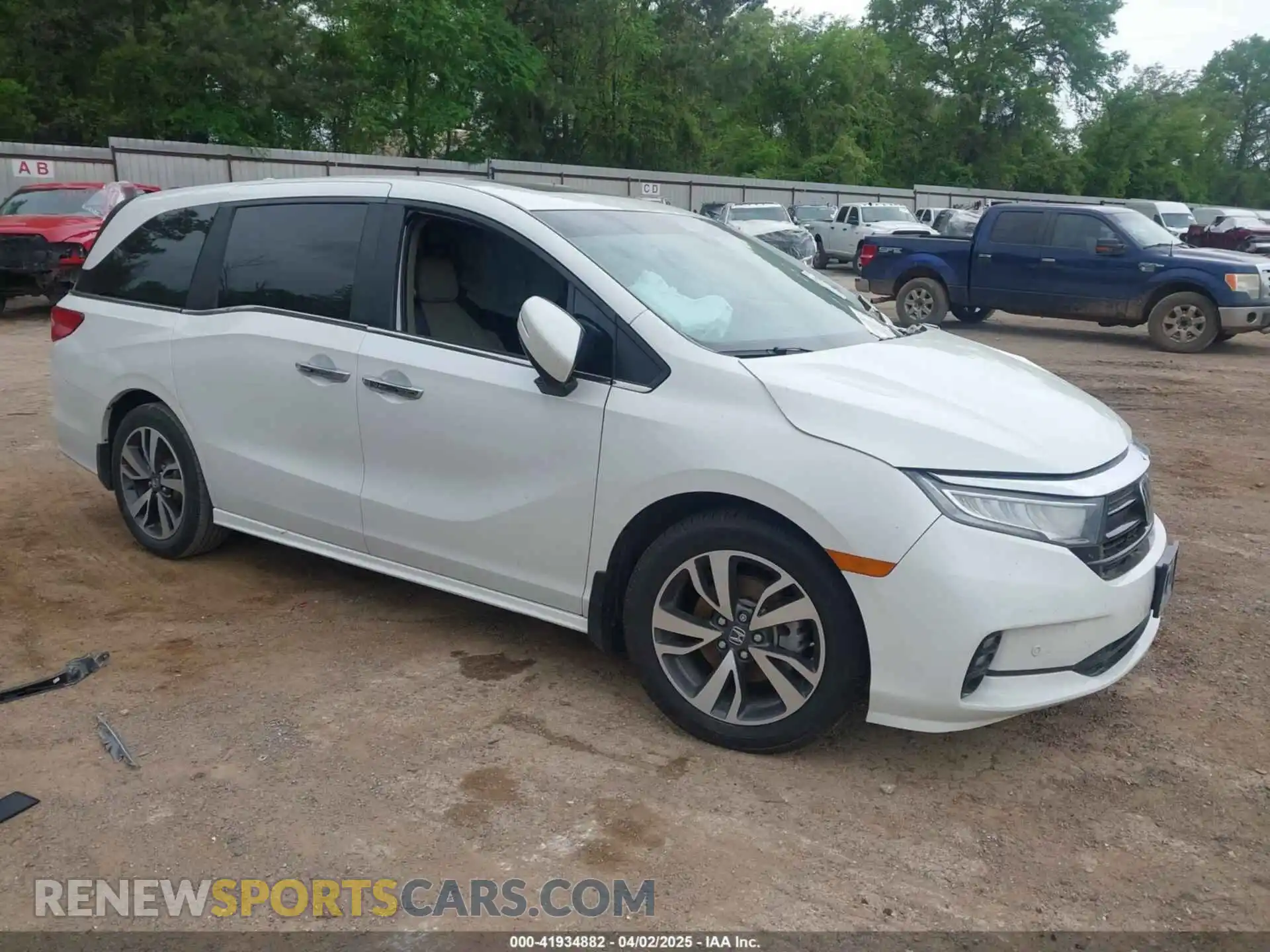 1 fotografías del automóvil dañado 5FNRL6H82MB024271 HONDA ODYSSEY 2021