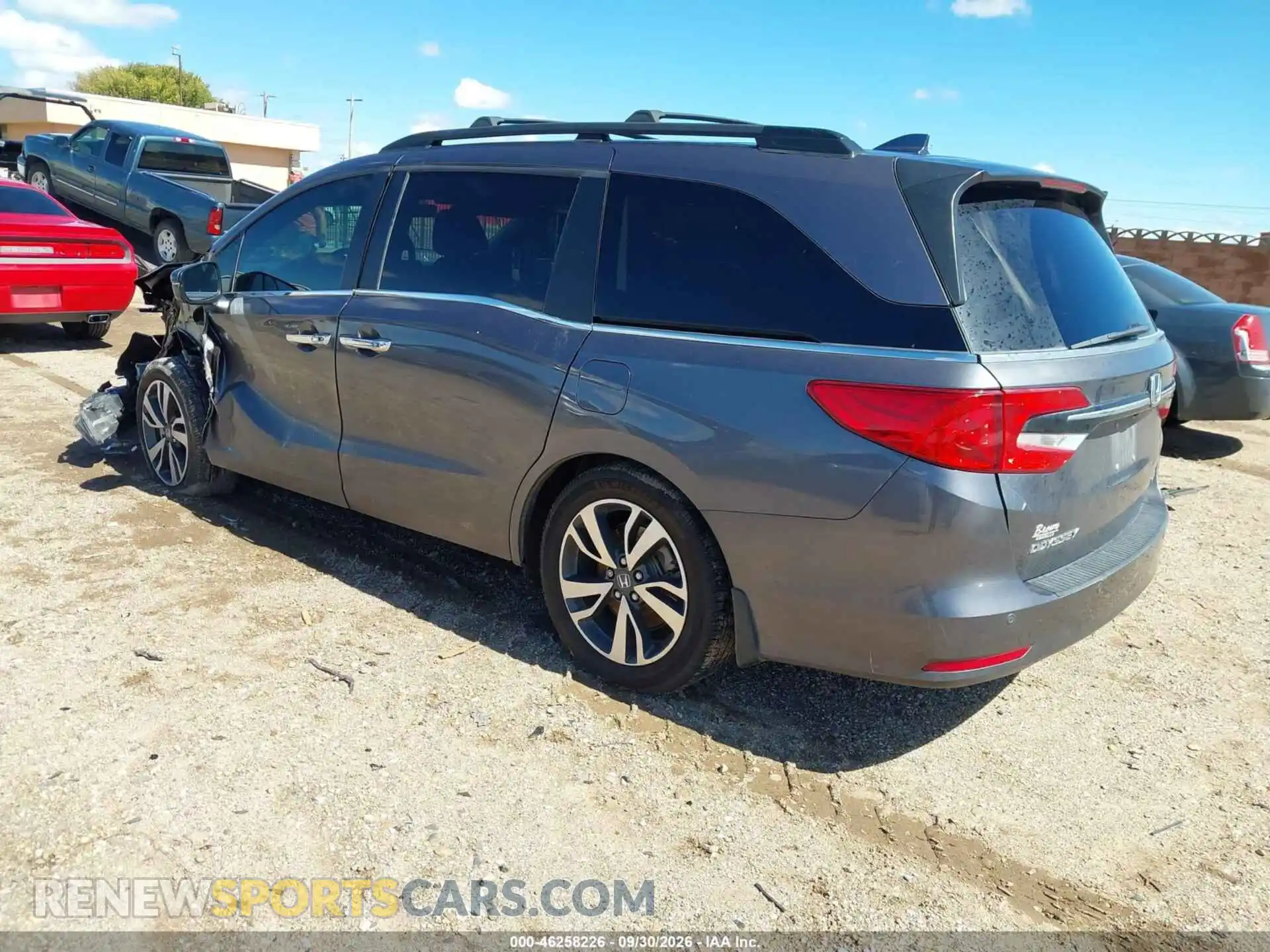 3 fotografías del automóvil dañado 5FNRL6H85MB029531 HONDA ODYSSEY 2021