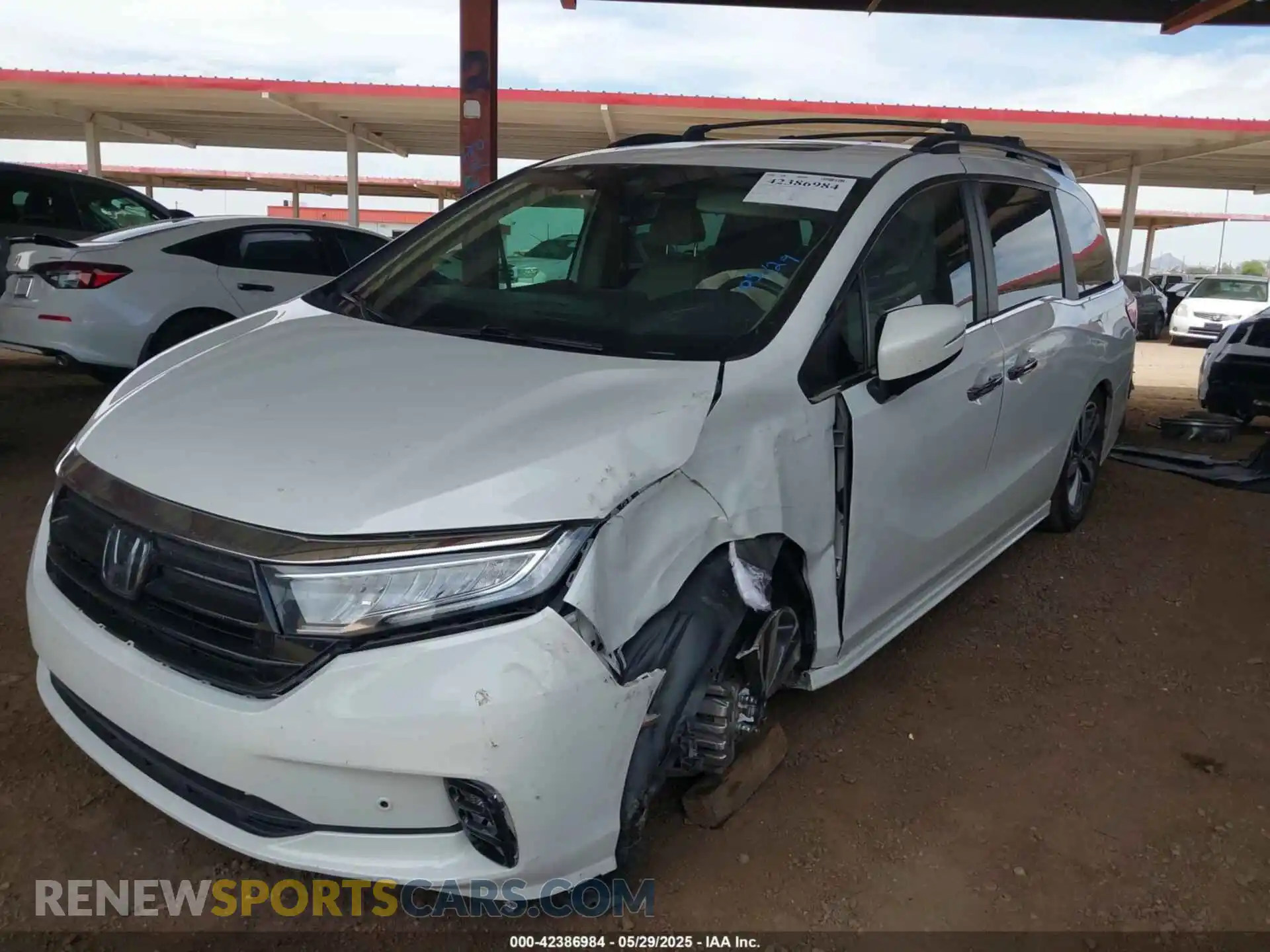 2 Photograph of a damaged car 5FNRL6H85MB034888 HONDA ODYSSEY 2021
