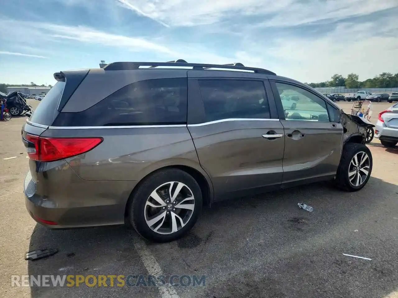 3 fotografías del automóvil dañado 5FNRL6H86MB006680 HONDA ODYSSEY 2021