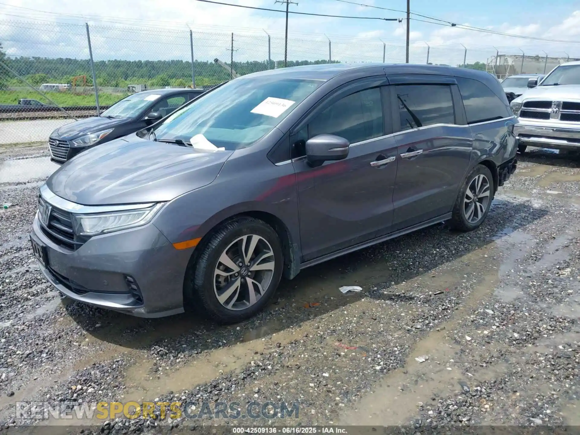 2 Фотография поврежденного автомобиля 5FNRL6H86MB013953 HONDA ODYSSEY 2021