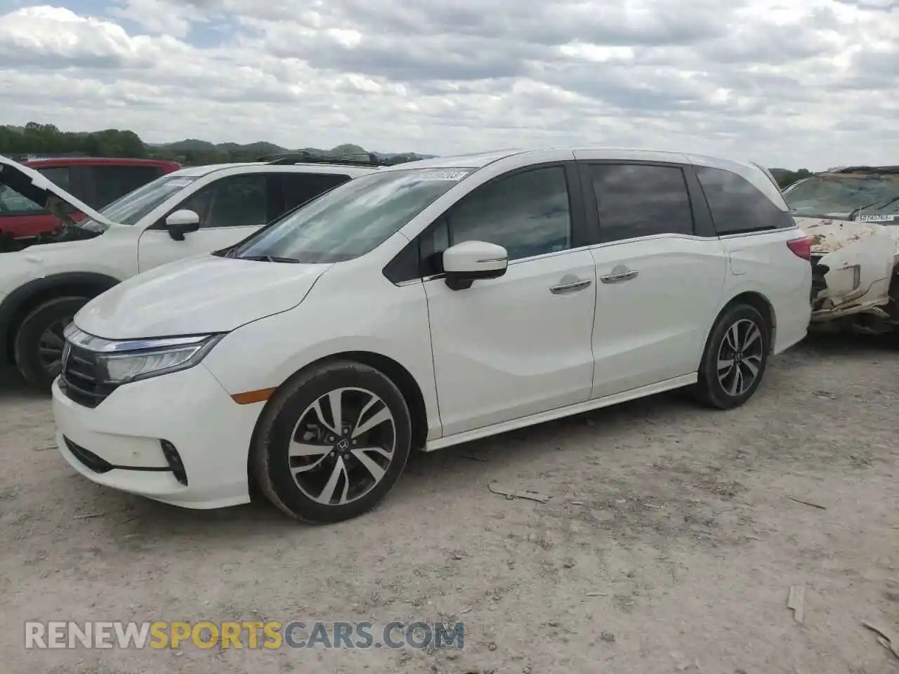 1 fotografías del automóvil dañado 5FNRL6H86MB018943 HONDA ODYSSEY 2021