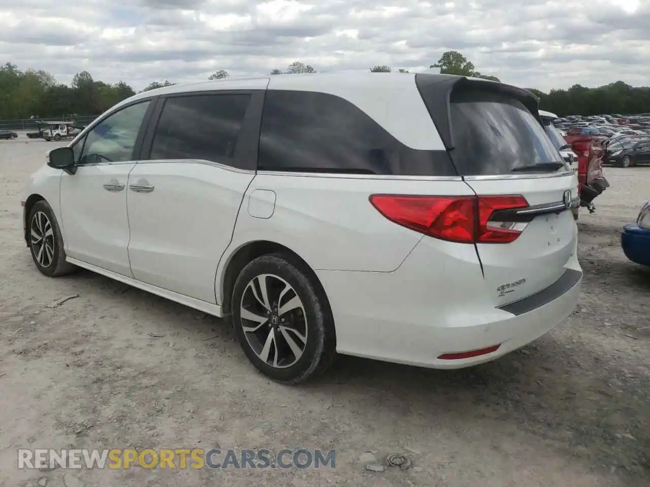 2 fotografías del automóvil dañado 5FNRL6H86MB018943 HONDA ODYSSEY 2021