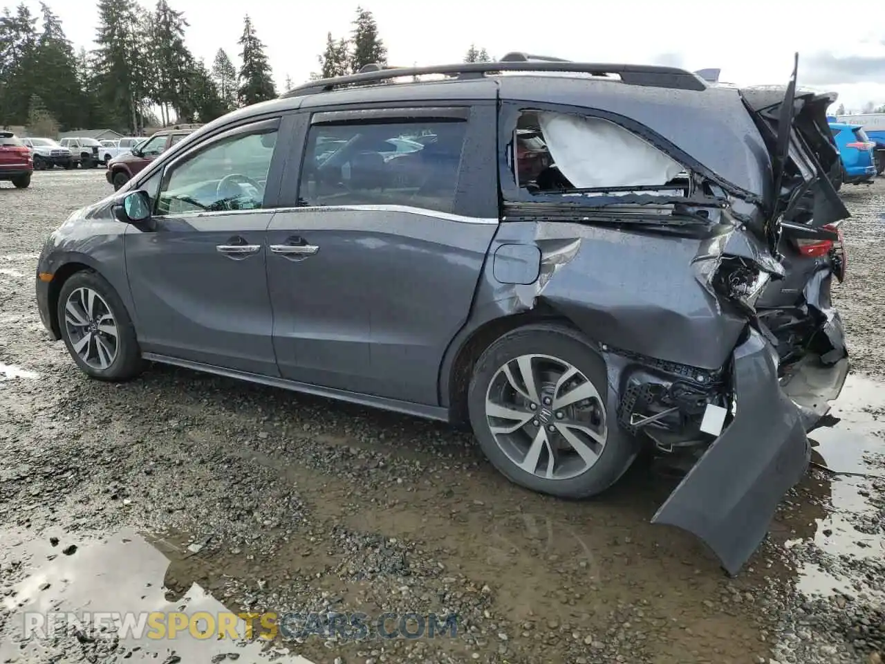 2 Photograph of a damaged car 5FNRL6H87MB033970 HONDA ODYSSEY 2021