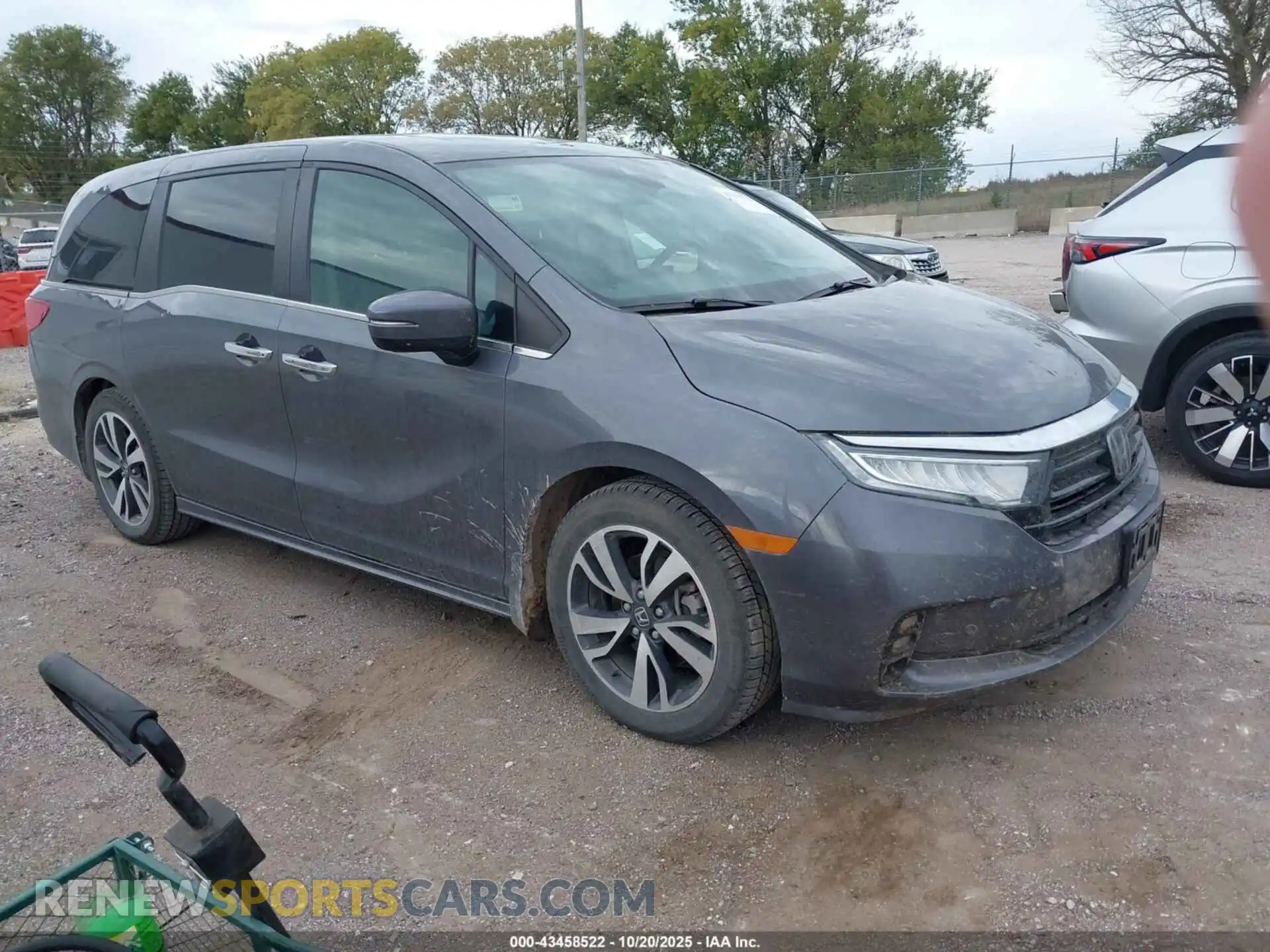 1 Photograph of a damaged car 5FNRL6H88MB025960 HONDA ODYSSEY 2021