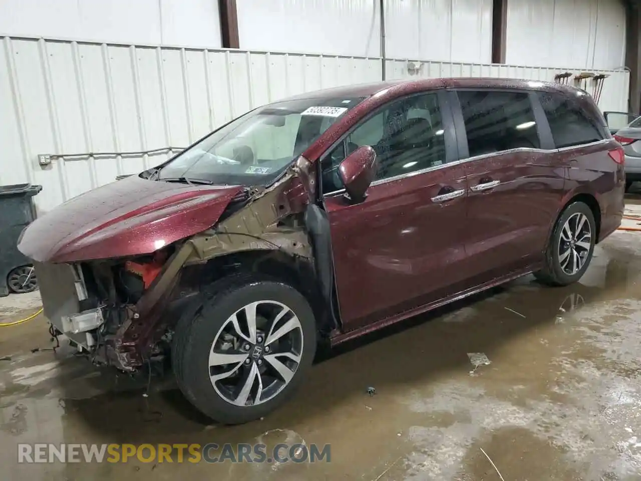 1 Photograph of a damaged car 5FNRL6H89MB003336 HONDA ODYSSEY 2021
