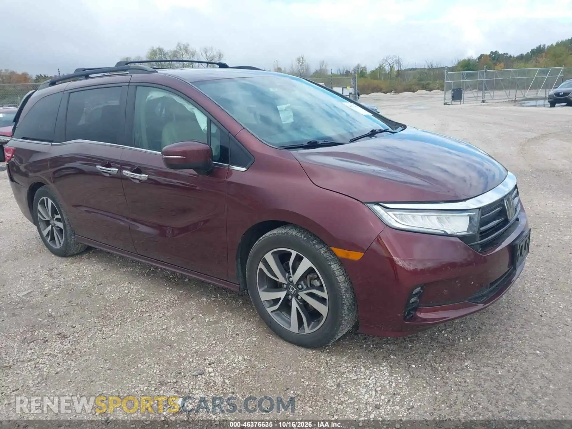 1 Photograph of a damaged car 5FNRL6H89MB014658 HONDA ODYSSEY 2021