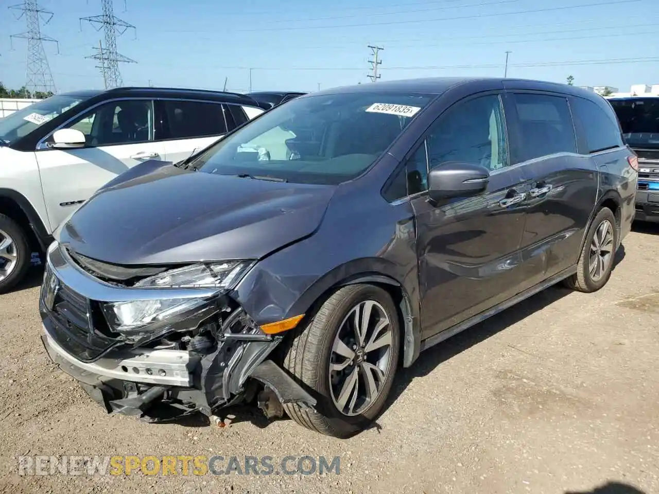 1 Photograph of a damaged car 5FNRL6H8XMB030397 HONDA ODYSSEY 2021