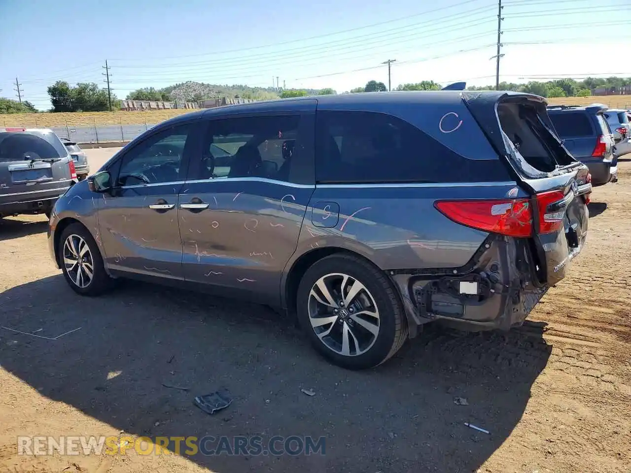 2 Photograph of a damaged car 5FNRL6H8XMB033963 HONDA ODYSSEY 2021