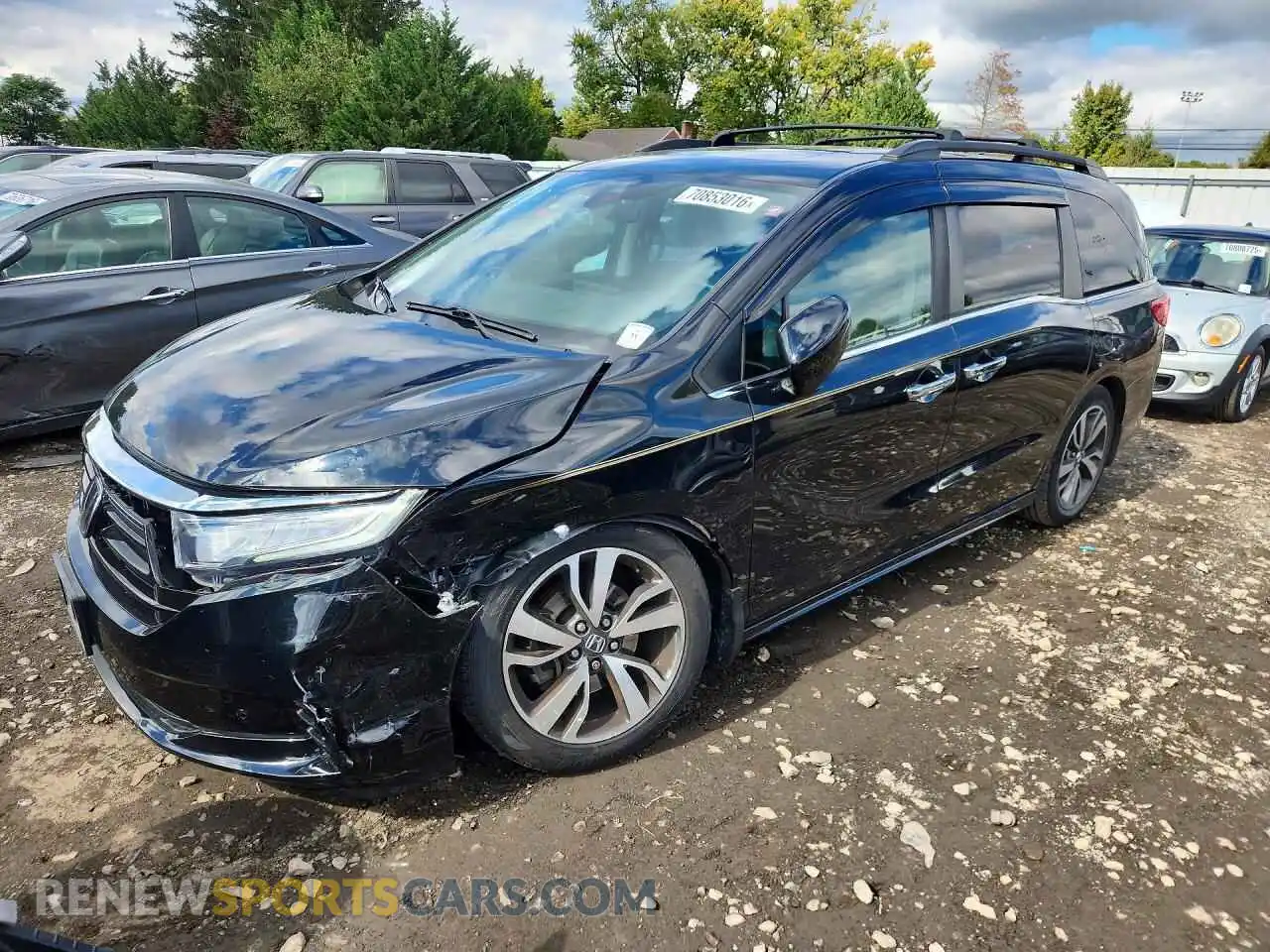 1 Photograph of a damaged car 5FNRL6H8XMB040136 HONDA ODYSSEY 2021