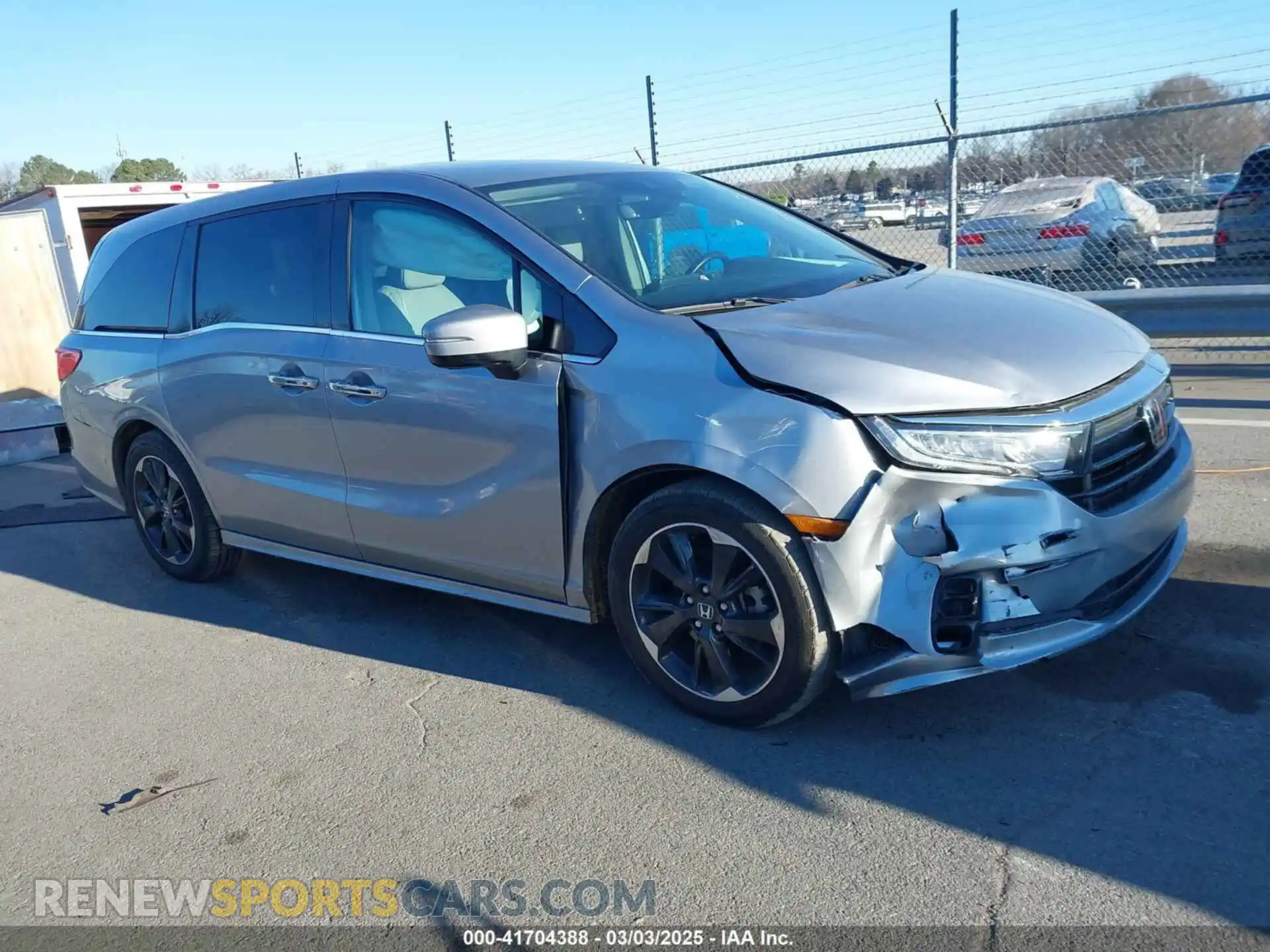 1 Photograph of a damaged car 5FNRL6H95MB010874 HONDA ODYSSEY 2021