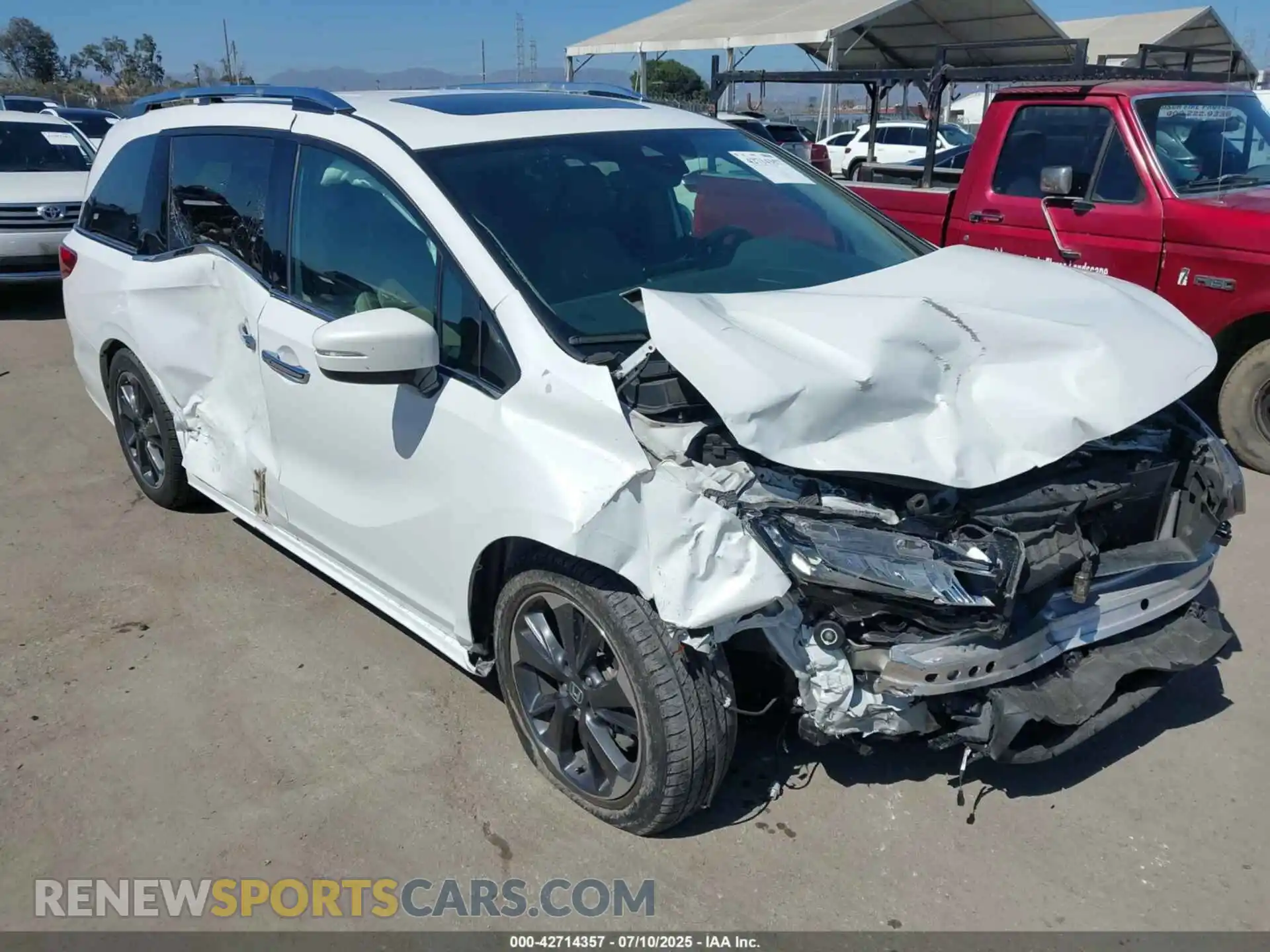 1 Photograph of a damaged car 5FNRL6H96MB016912 HONDA ODYSSEY 2021