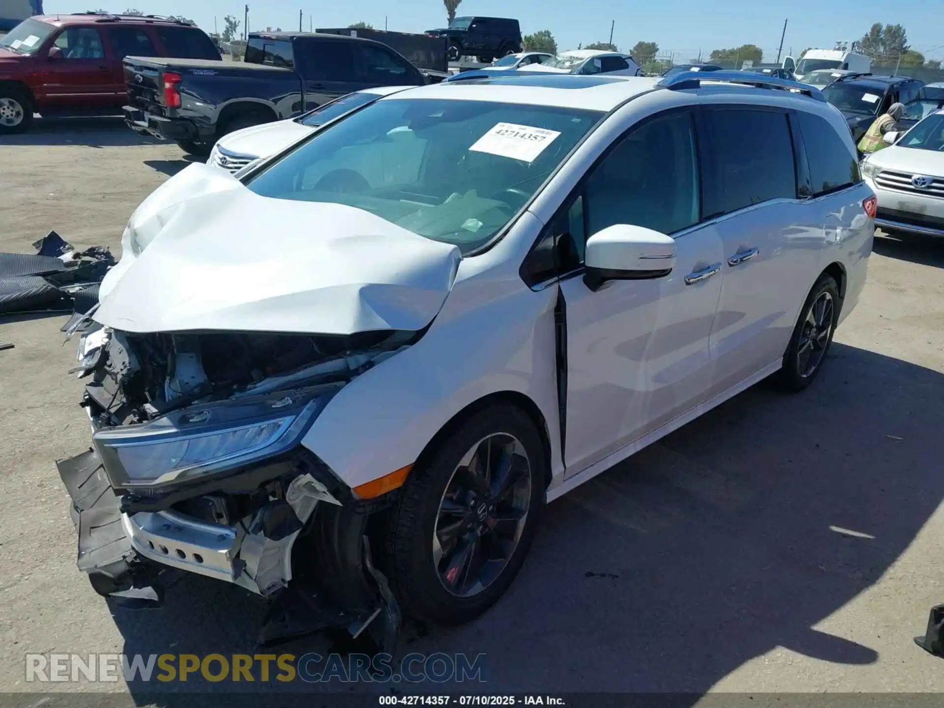 2 Photograph of a damaged car 5FNRL6H96MB016912 HONDA ODYSSEY 2021