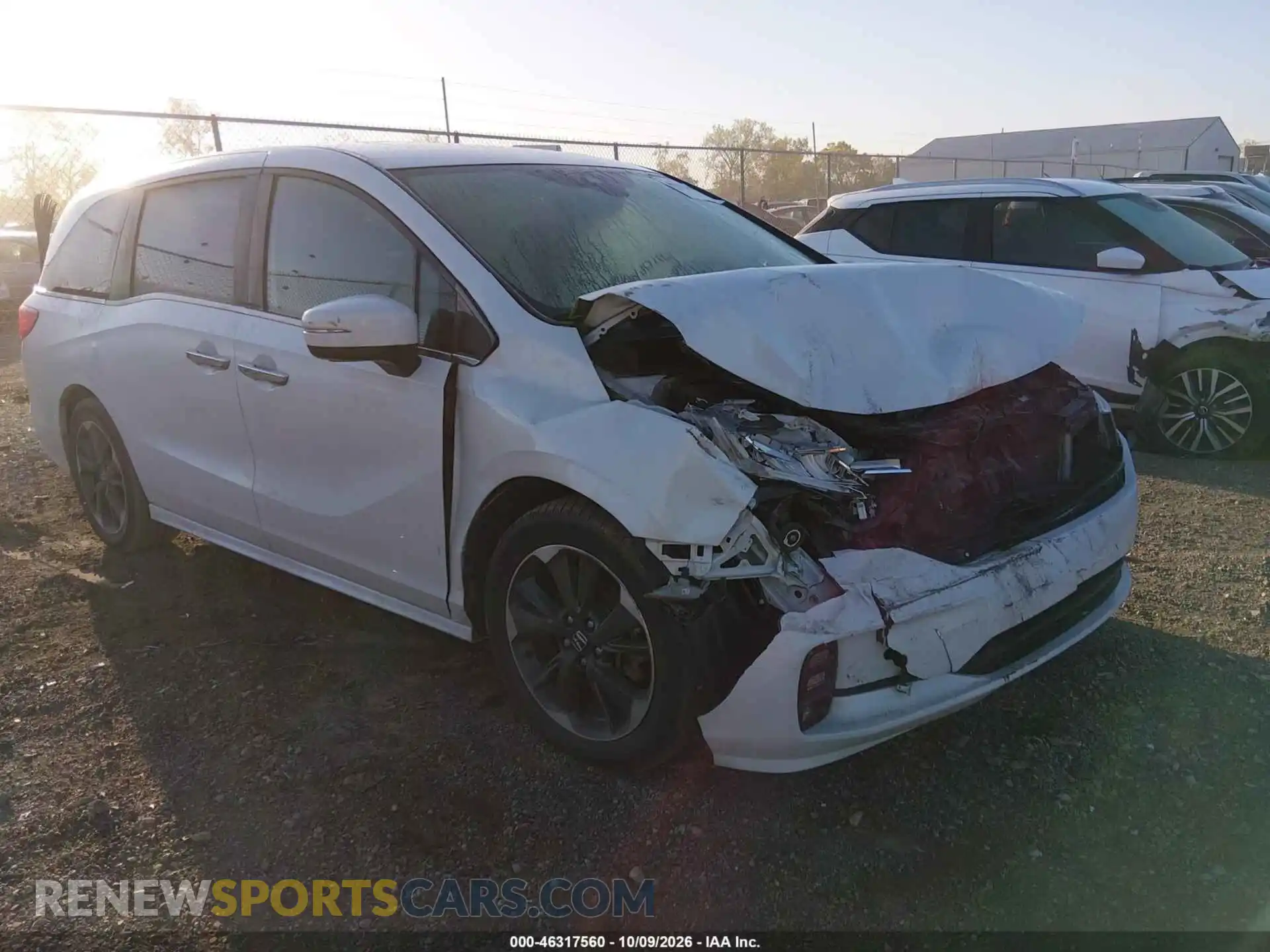 1 Photograph of a damaged car 5FNRL6H97MB019317 HONDA ODYSSEY 2021