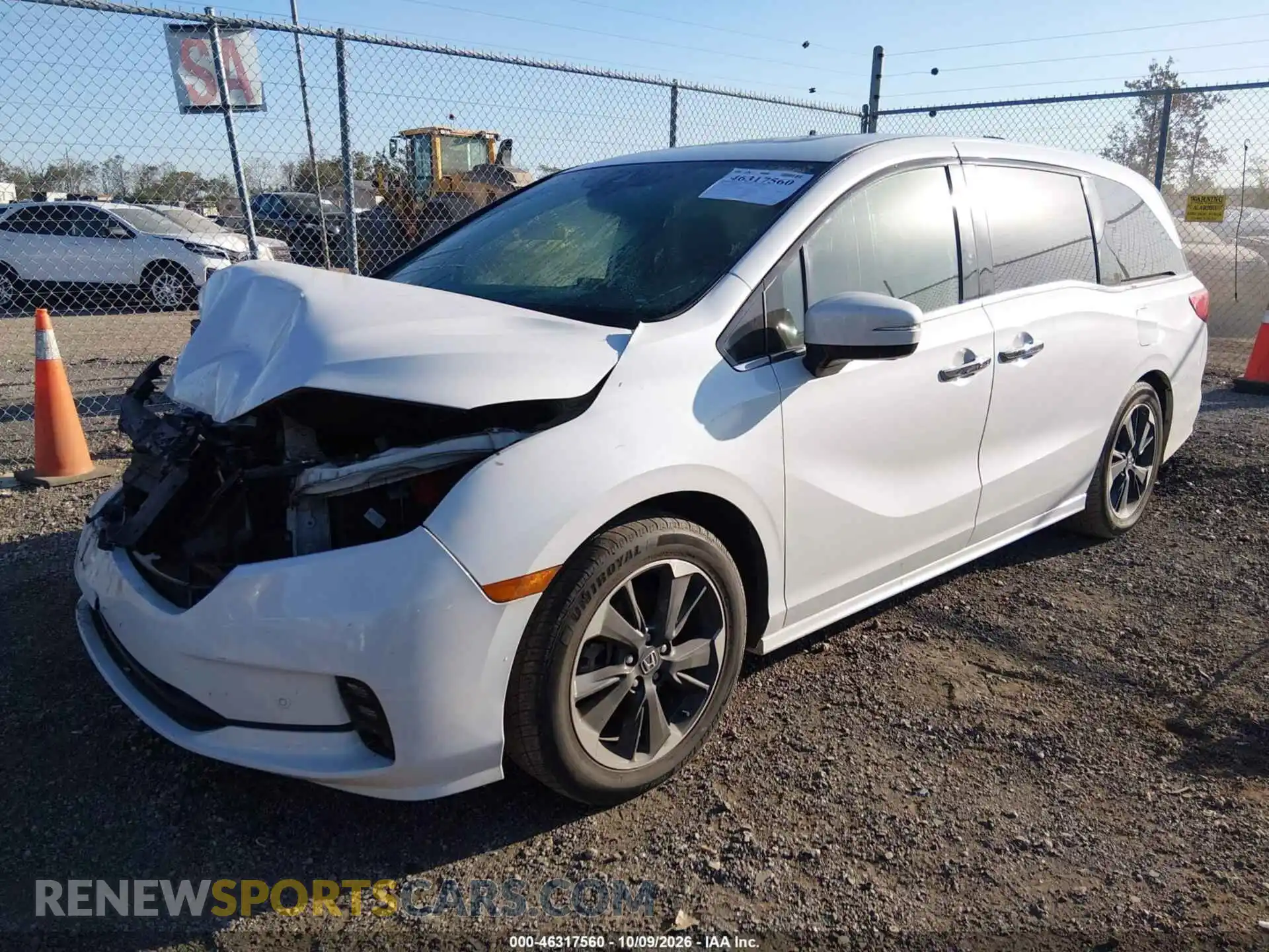 2 Photograph of a damaged car 5FNRL6H97MB019317 HONDA ODYSSEY 2021