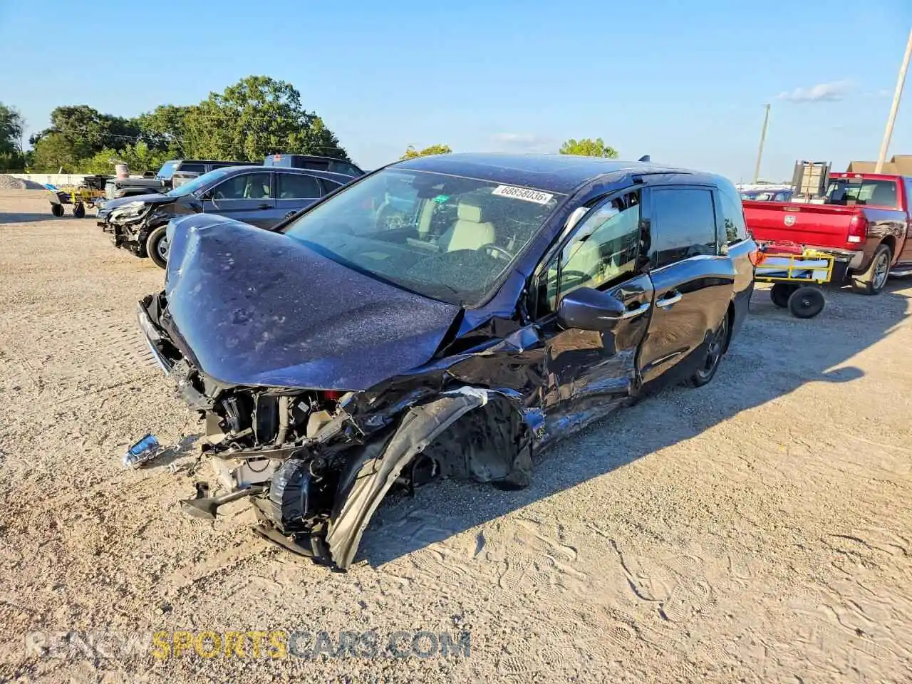 1 Photograph of a damaged car 5FNRL6H9XMB015519 HONDA ODYSSEY 2021