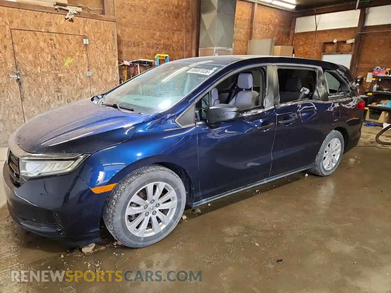1 fotografías del automóvil dañado 5FNRL6H21NB009953 HONDA ODYSSEY 2022