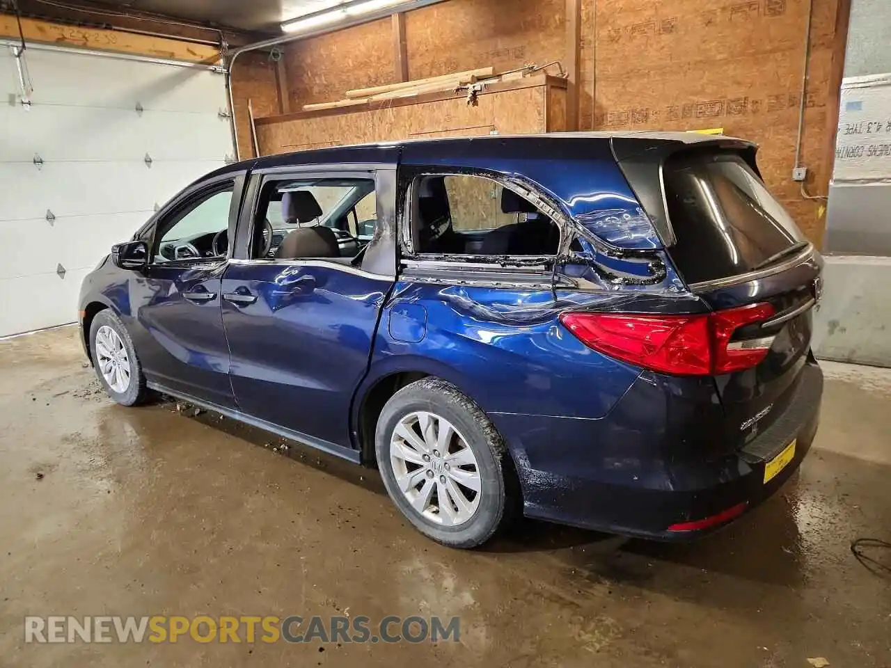 2 fotografías del automóvil dañado 5FNRL6H21NB009953 HONDA ODYSSEY 2022