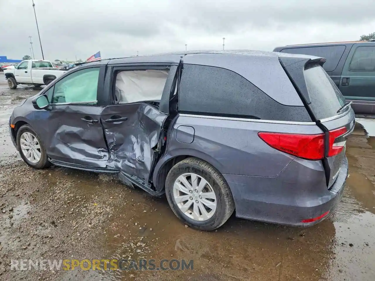 2 fotografías del automóvil dañado 5FNRL6H22NB012778 HONDA ODYSSEY 2022