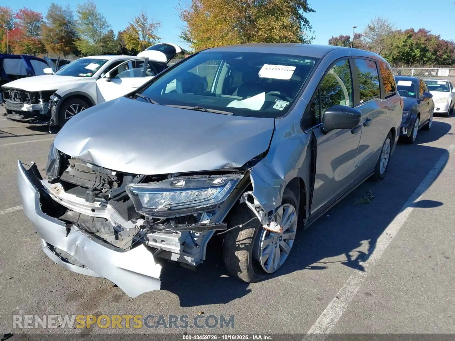 2 Photograph of a damaged car 5FNRL6H29NB009148 HONDA ODYSSEY 2022