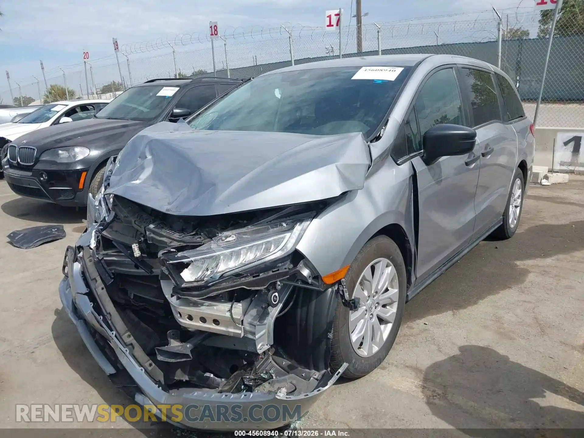 2 Фотография поврежденного автомобиля 5FNRL6H2XNB020773 HONDA ODYSSEY 2022