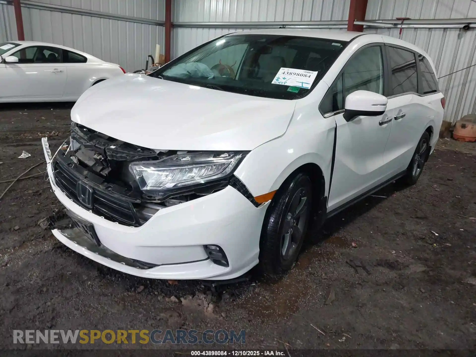 2 fotografías del automóvil dañado 5FNRL6H51NB033227 HONDA ODYSSEY 2022