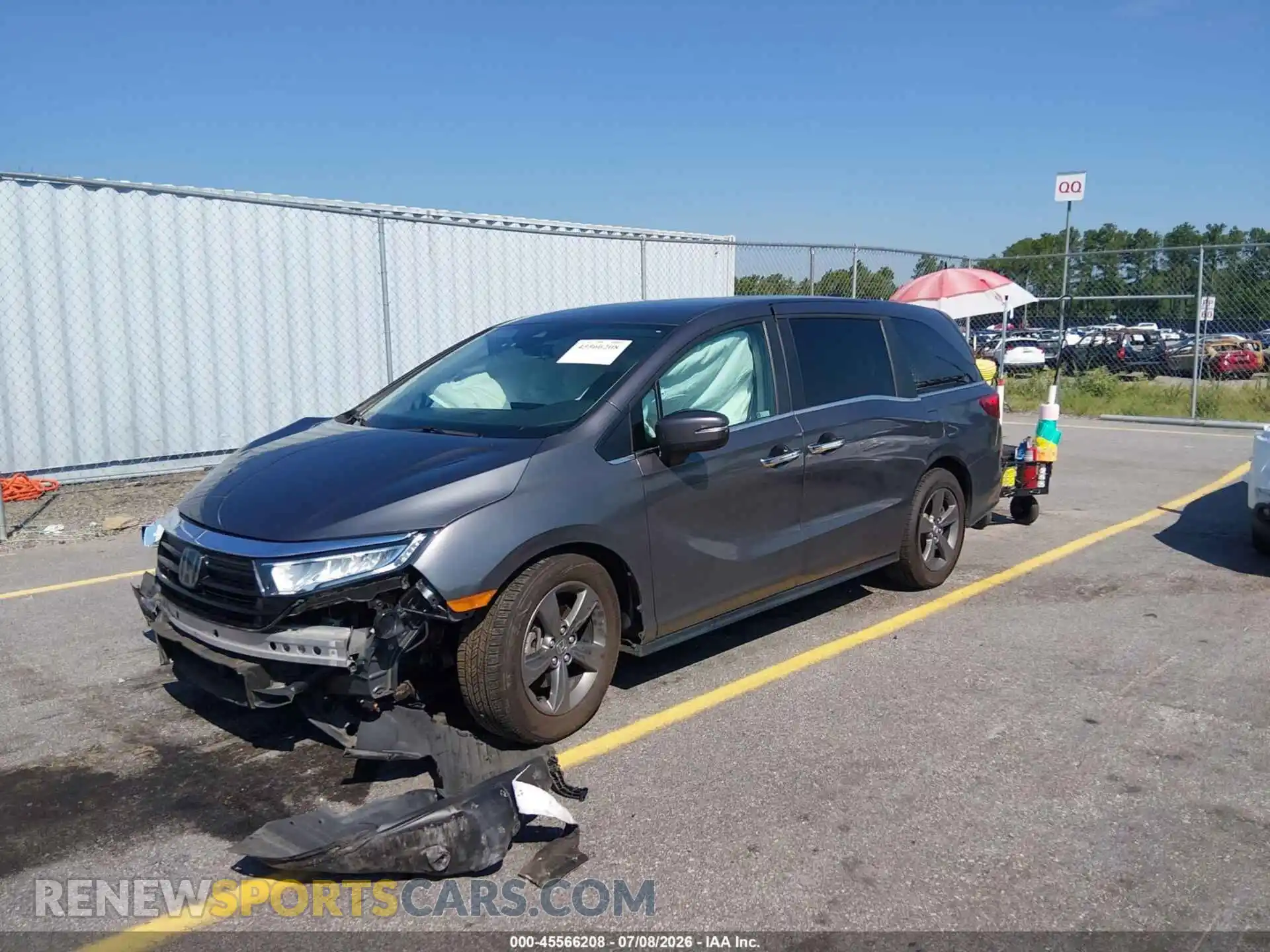 2 Фотография поврежденного автомобиля 5FNRL6H53NB038834 HONDA ODYSSEY 2022