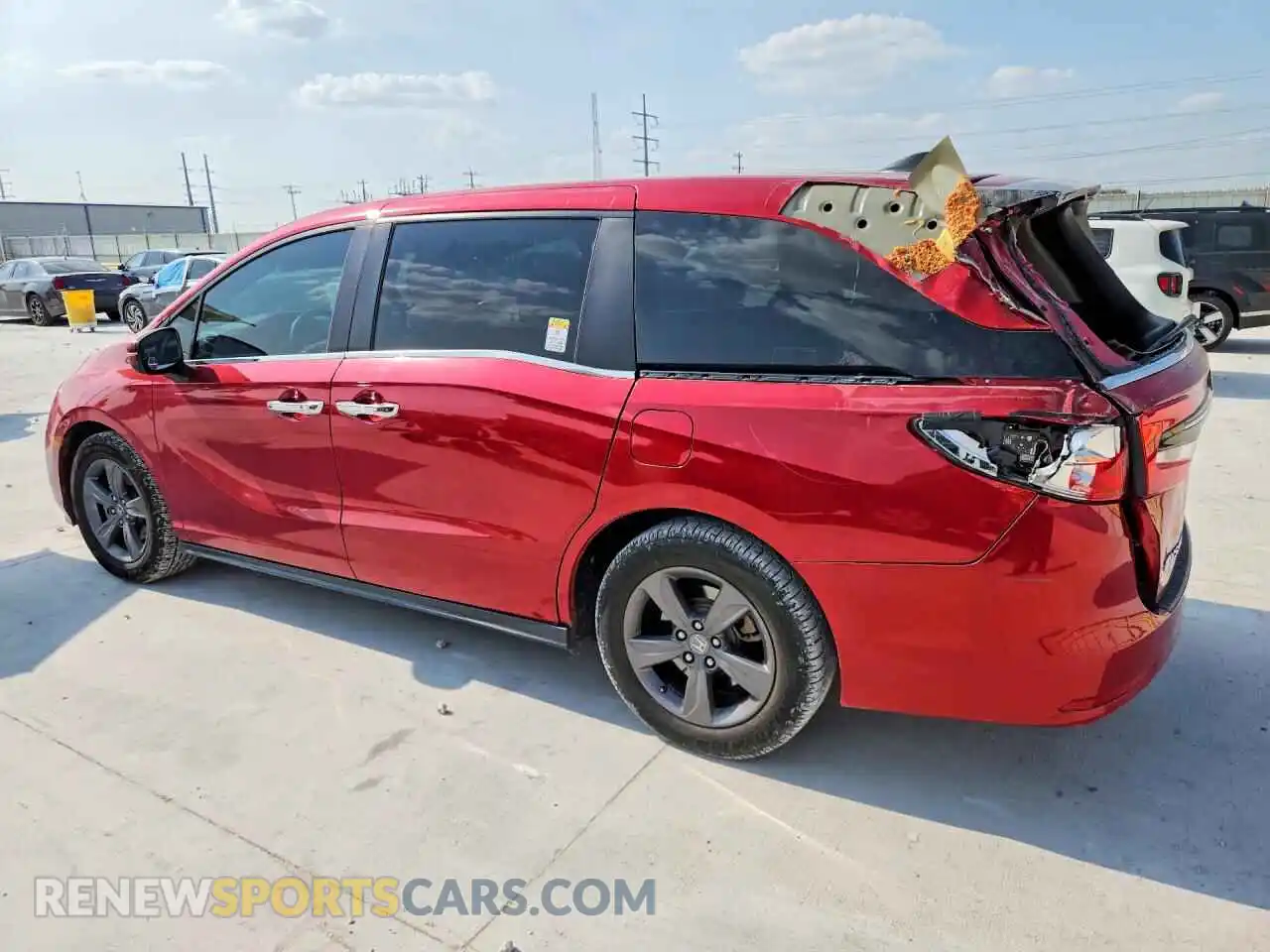 2 Фотография поврежденного автомобиля 5FNRL6H54NB005650 HONDA ODYSSEY 2022