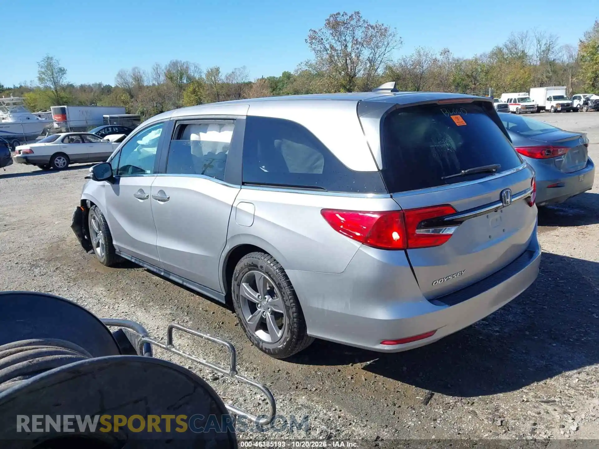 3 fotografías del automóvil dañado 5FNRL6H54NB009441 HONDA ODYSSEY 2022