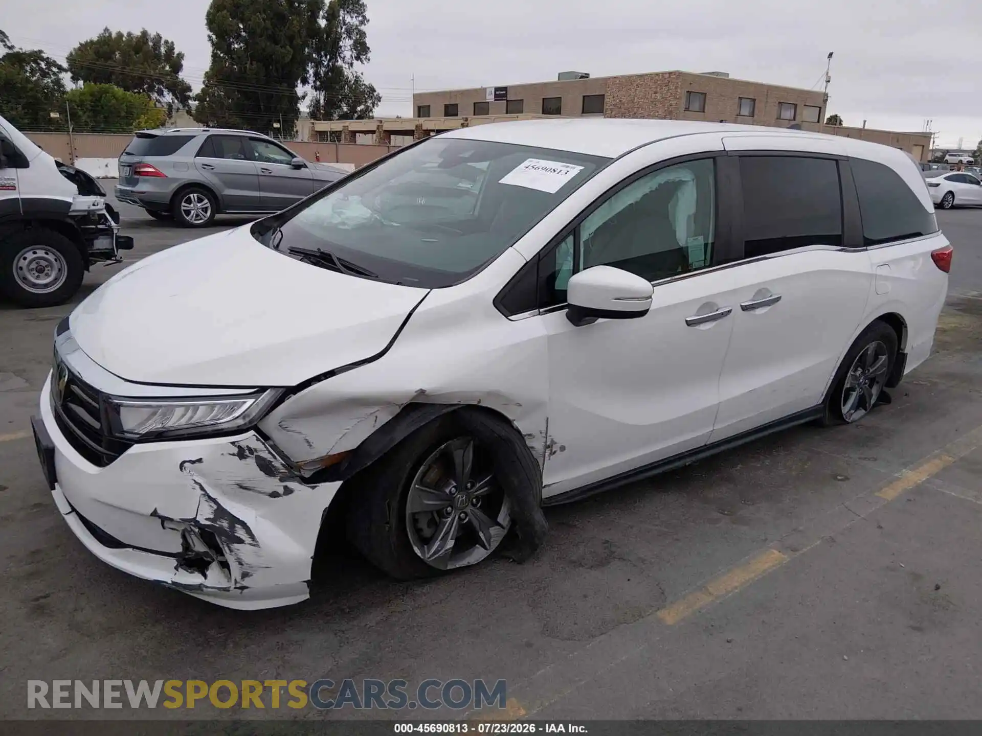 2 Фотография поврежденного автомобиля 5FNRL6H56NB011210 HONDA ODYSSEY 2022