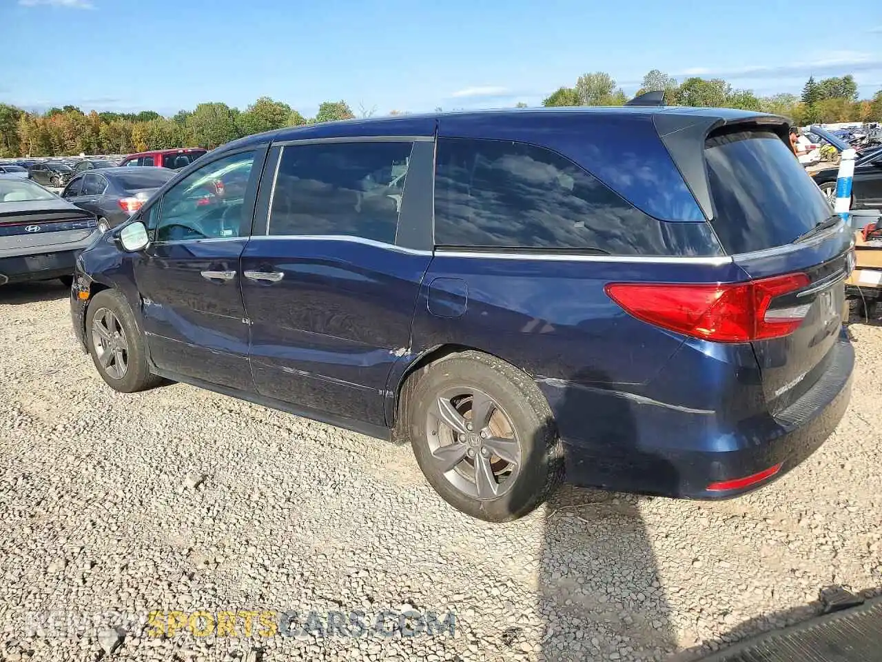 2 Photograph of a damaged car 5FNRL6H57NB035211 HONDA ODYSSEY 2022