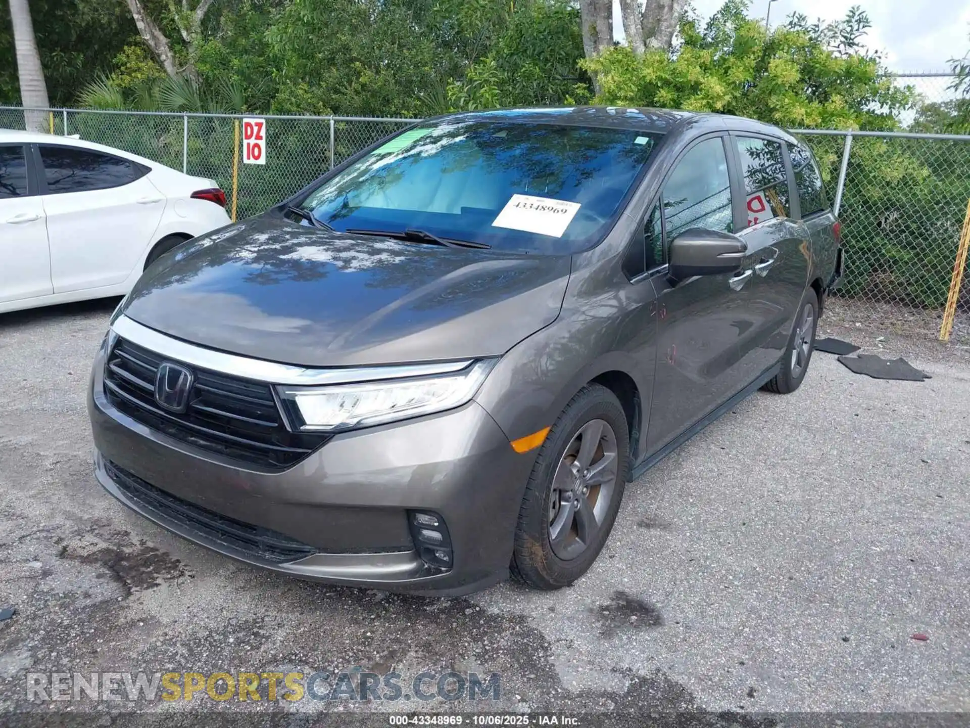 2 Photograph of a damaged car 5FNRL6H5XNB031024 HONDA ODYSSEY 2022