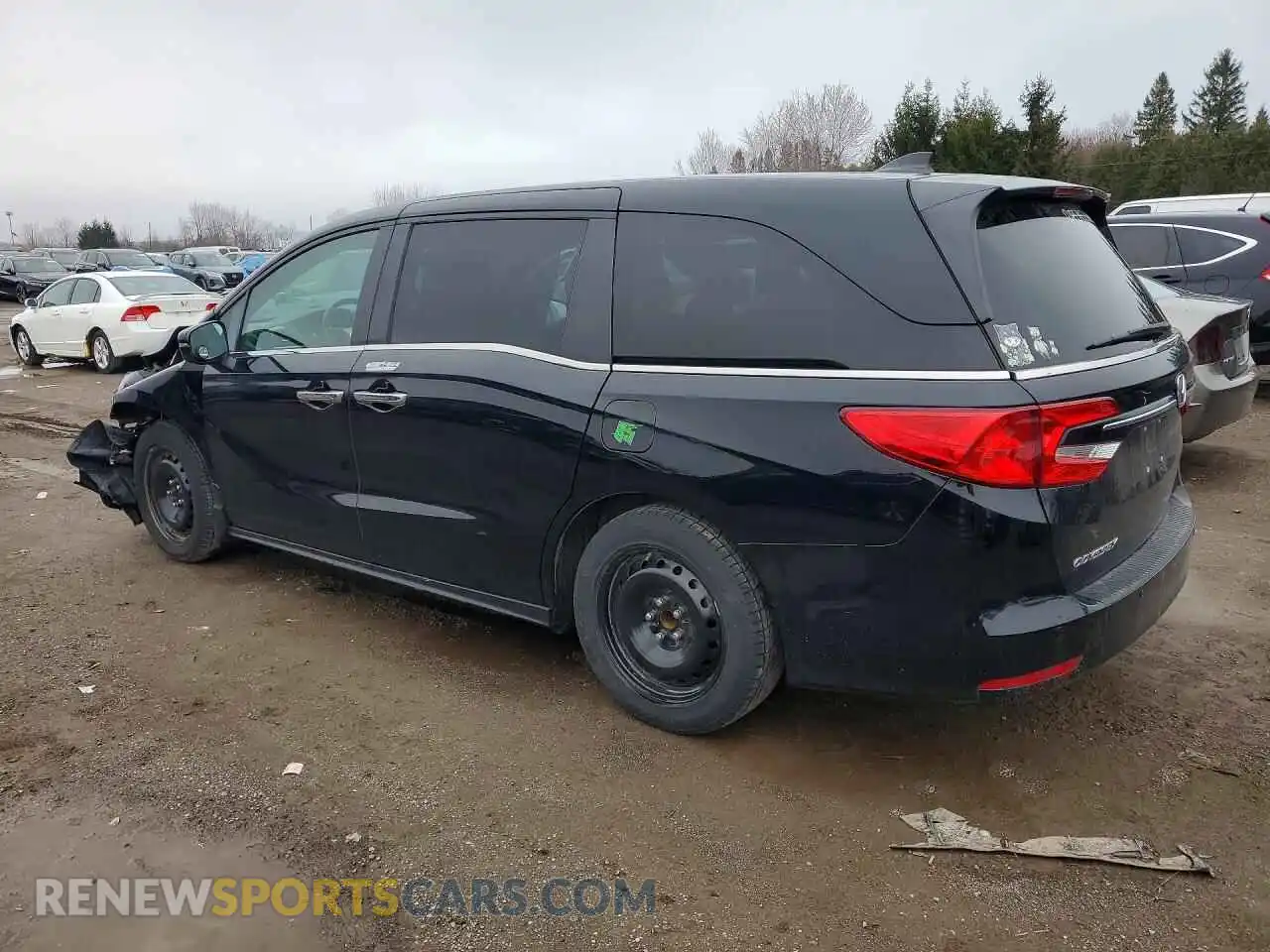 2 Photograph of a damaged car 5FNRL6H64NB500388 HONDA ODYSSEY 2022