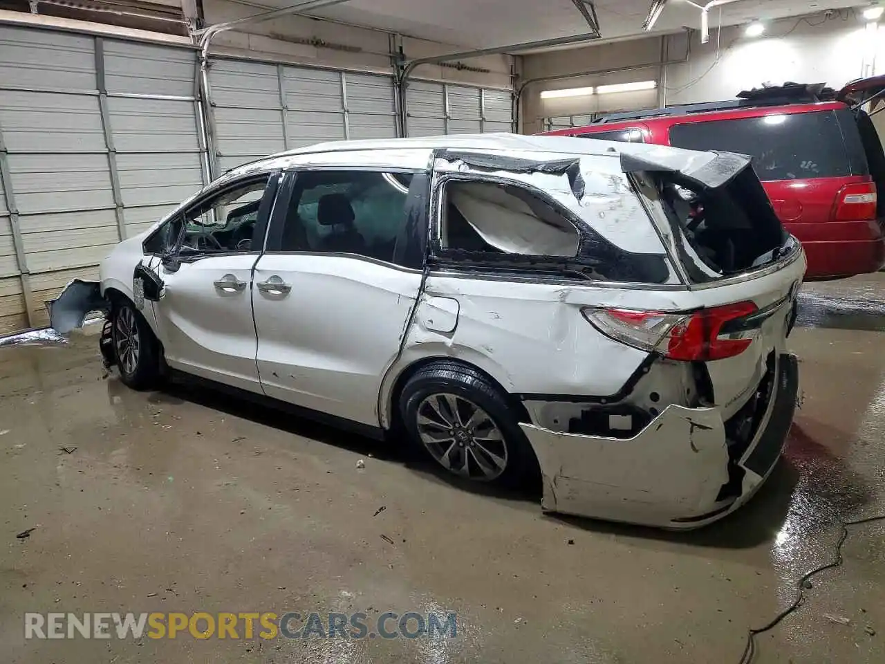 2 Photograph of a damaged car 5FNRL6H70NB004450 HONDA ODYSSEY 2022