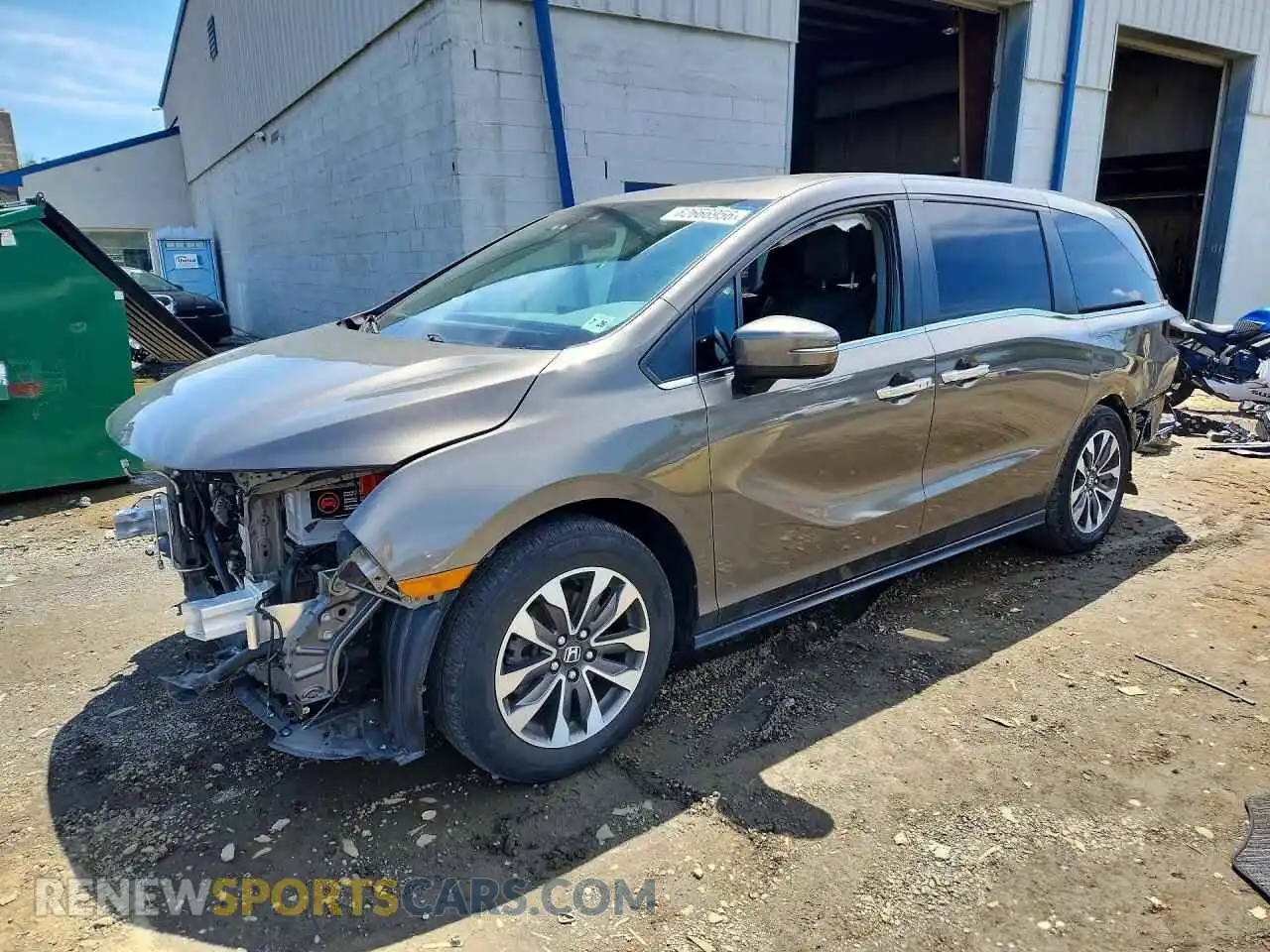 1 Фотография поврежденного автомобиля 5FNRL6H70NB021572 HONDA ODYSSEY 2022