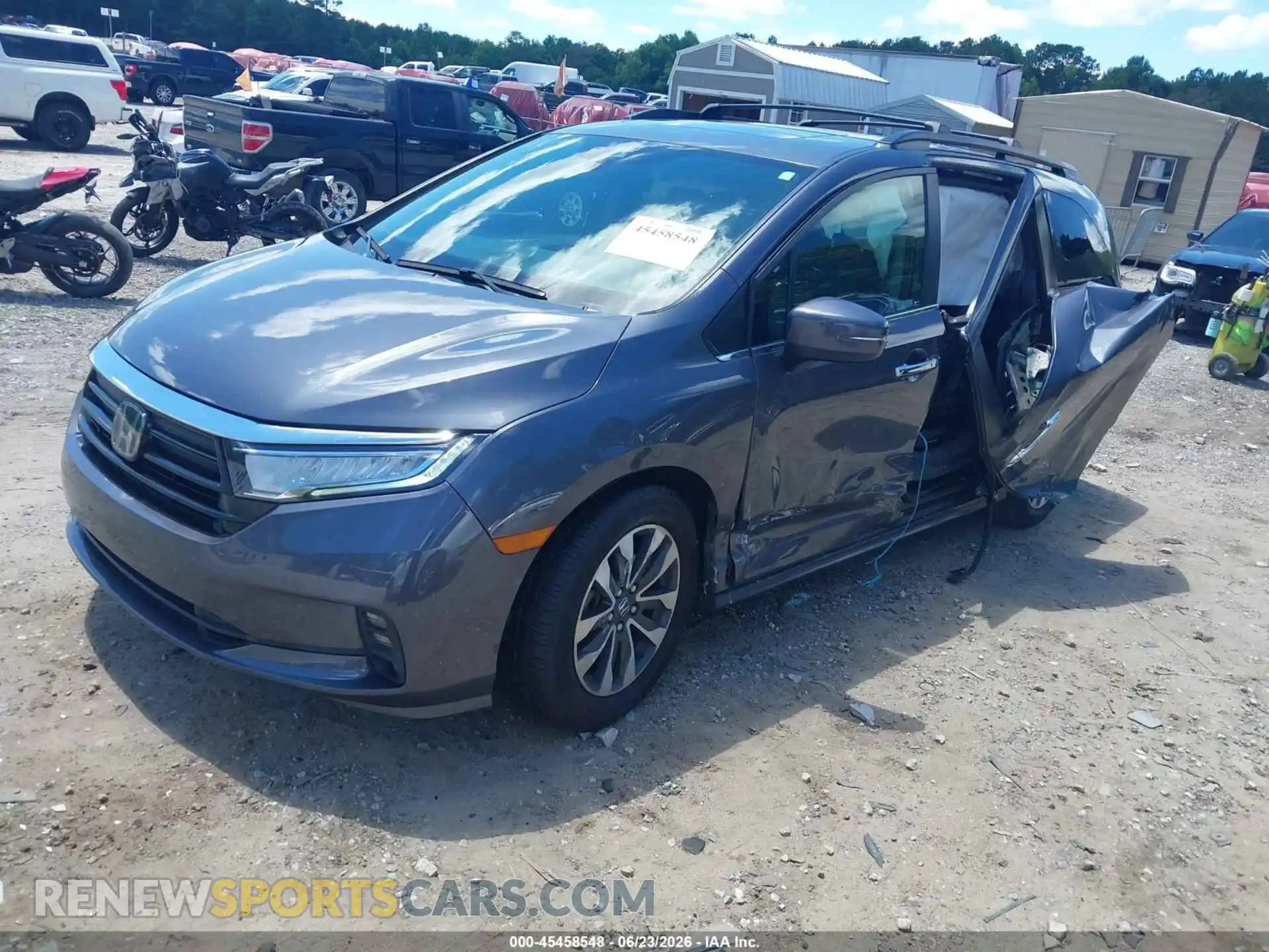 2 Фотография поврежденного автомобиля 5FNRL6H70NB033043 HONDA ODYSSEY 2022