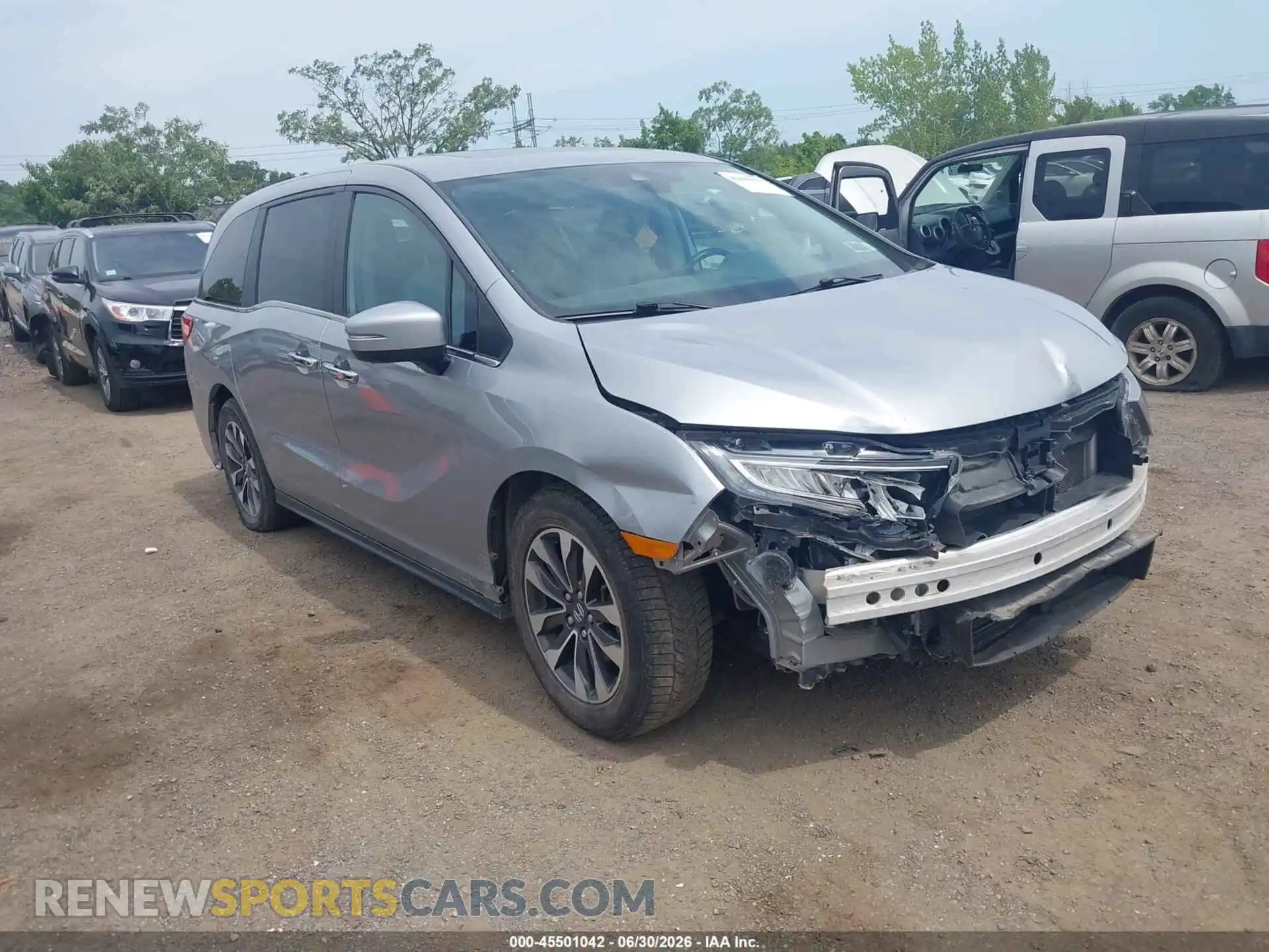 1 Фотография поврежденного автомобиля 5FNRL6H70NB064552 HONDA ODYSSEY 2022