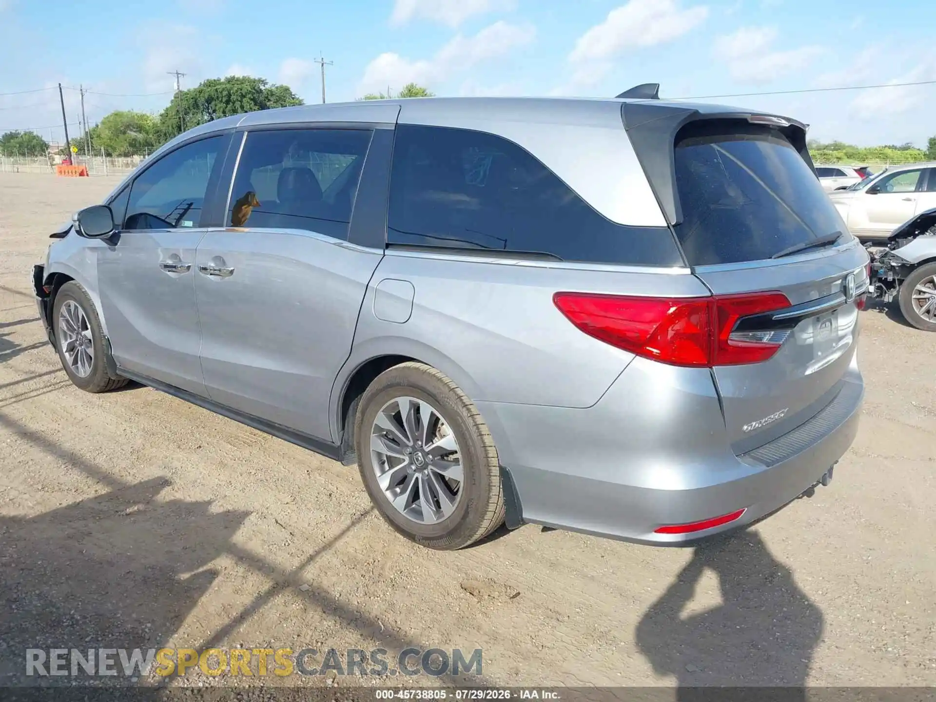 3 Фотография поврежденного автомобиля 5FNRL6H71NB007616 HONDA ODYSSEY 2022