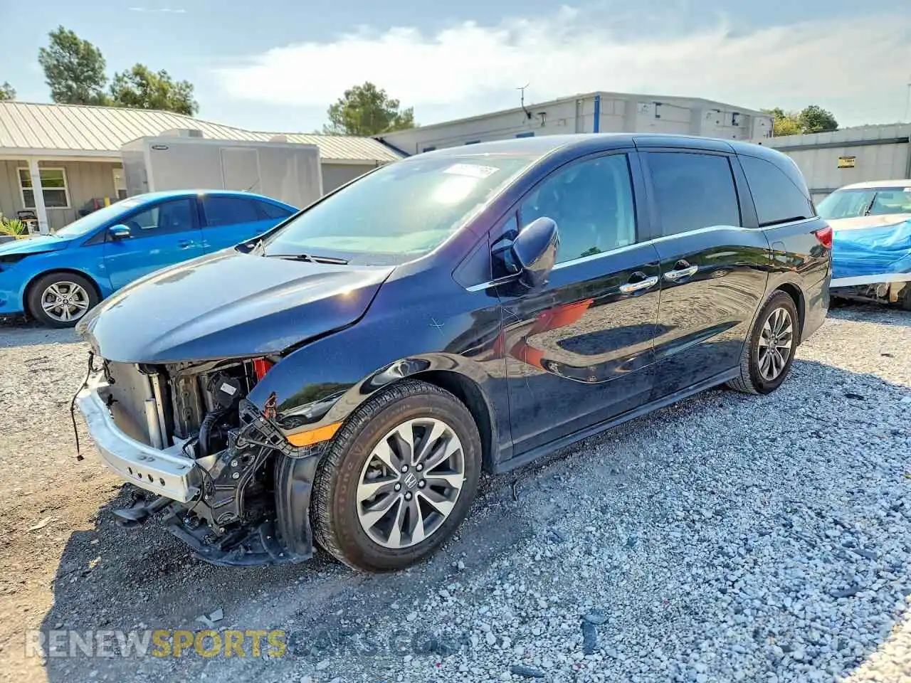 1 fotografías del automóvil dañado 5FNRL6H71NB019913 HONDA ODYSSEY 2022