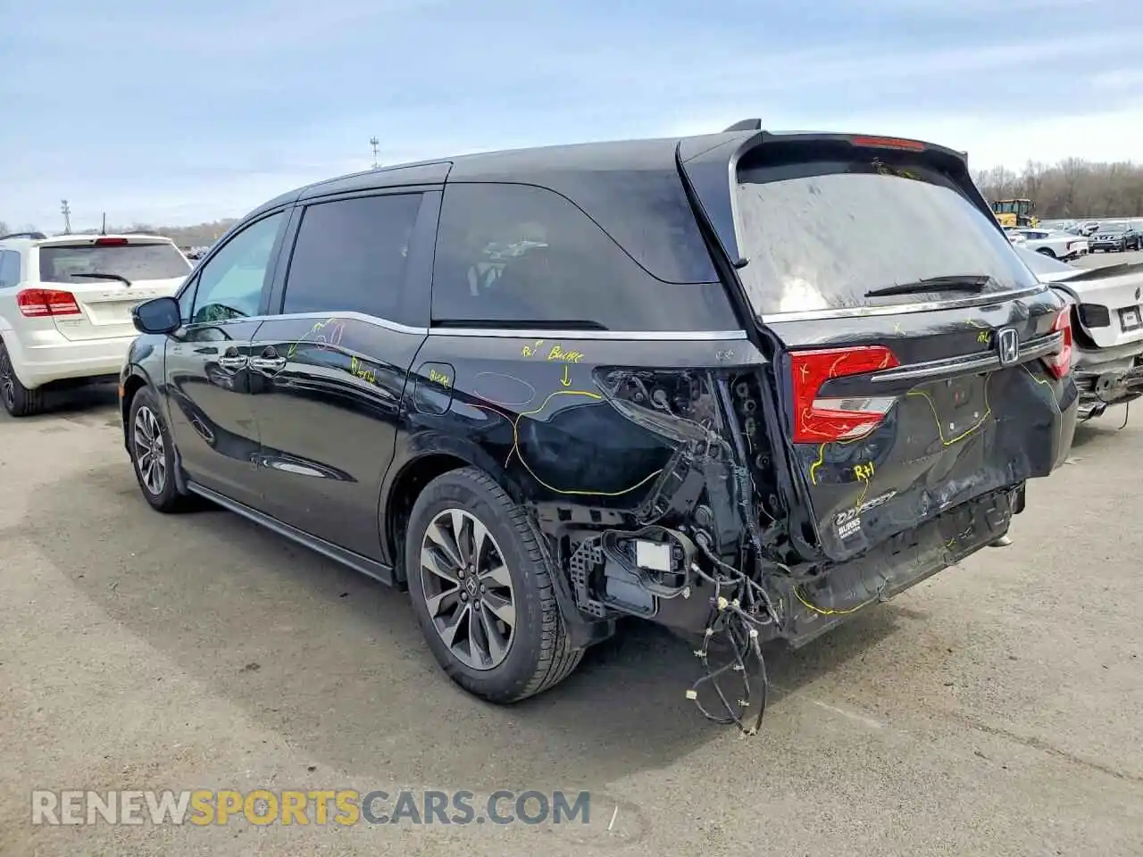 2 Фотография поврежденного автомобиля 5FNRL6H71NB025288 HONDA ODYSSEY 2022