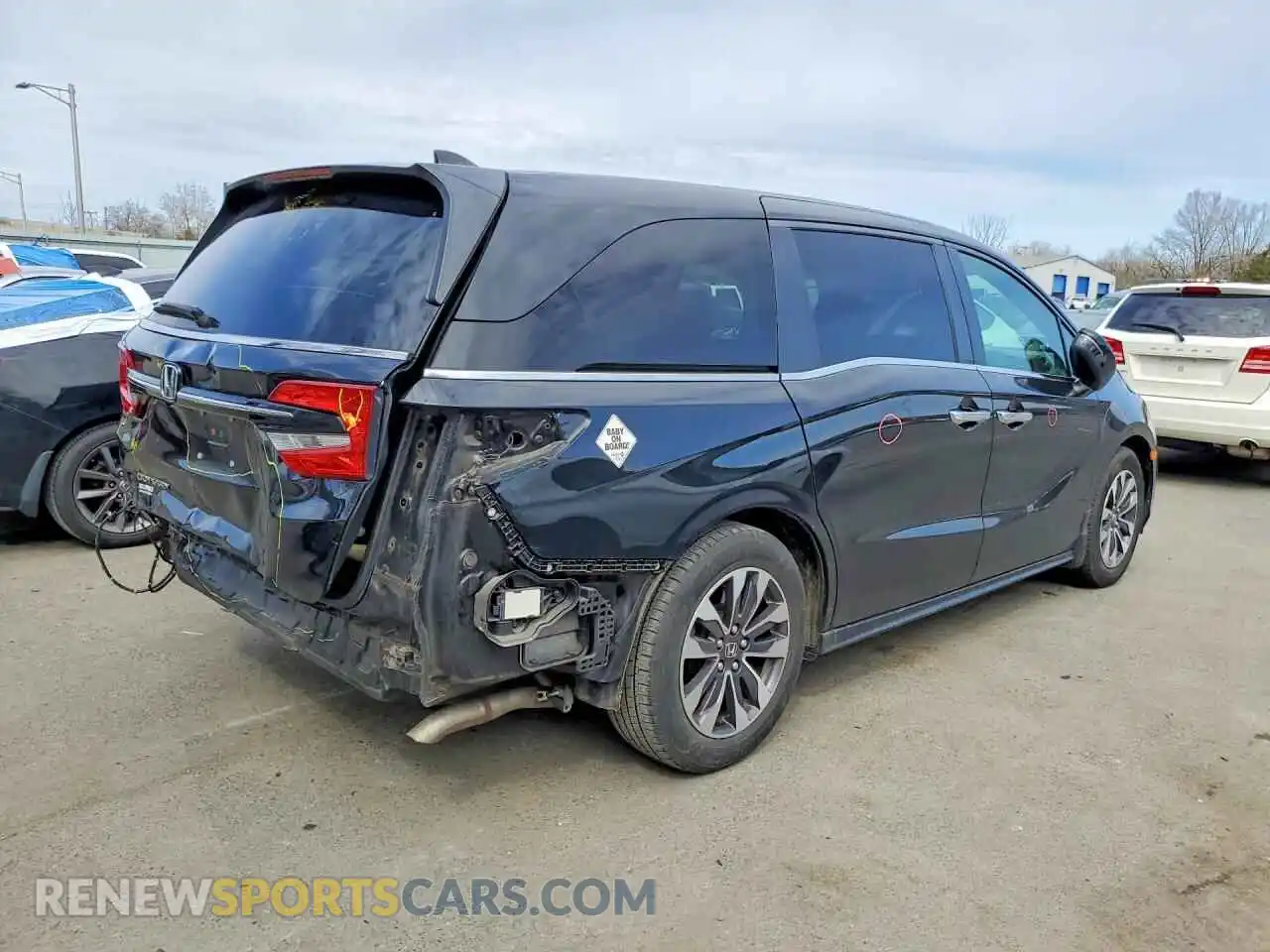 3 Фотография поврежденного автомобиля 5FNRL6H71NB025288 HONDA ODYSSEY 2022