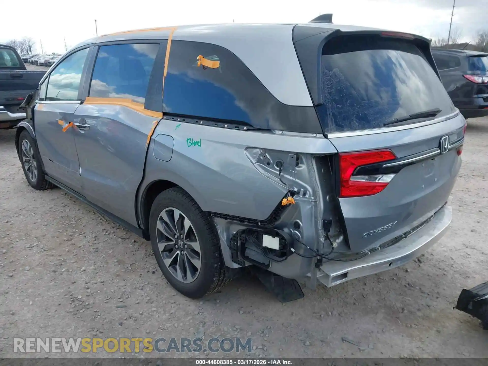 3 Фотография поврежденного автомобиля 5FNRL6H71NB028496 HONDA ODYSSEY 2022