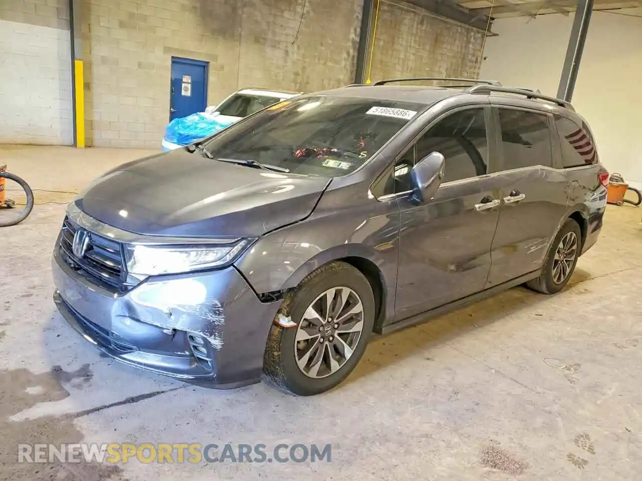 1 Фотография поврежденного автомобиля 5FNRL6H71NB031866 HONDA ODYSSEY 2022