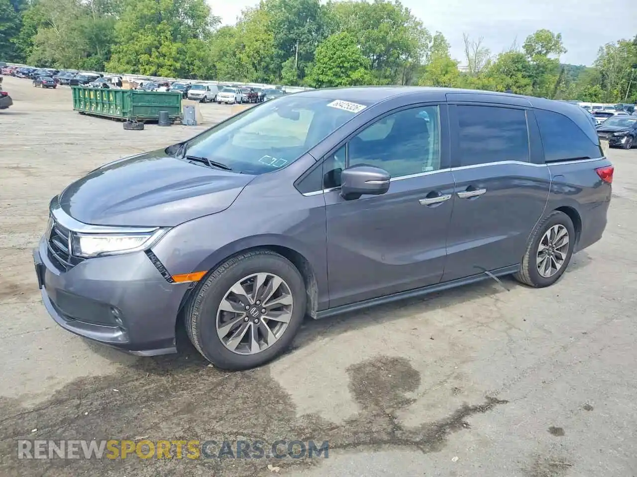 1 fotografías del automóvil dañado 5FNRL6H71NB038218 HONDA ODYSSEY 2022