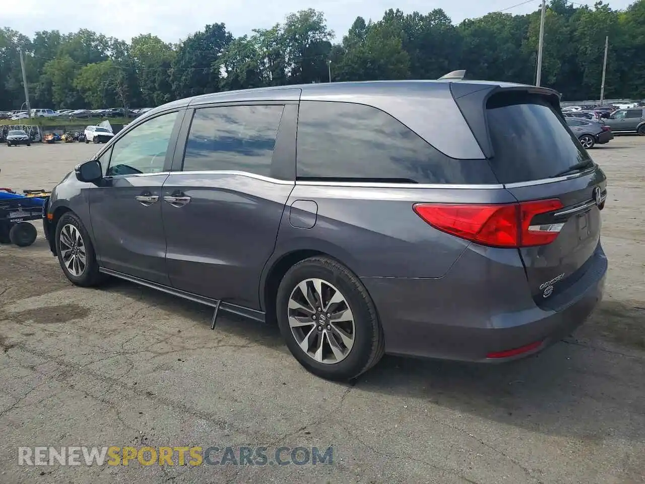 2 fotografías del automóvil dañado 5FNRL6H71NB038218 HONDA ODYSSEY 2022