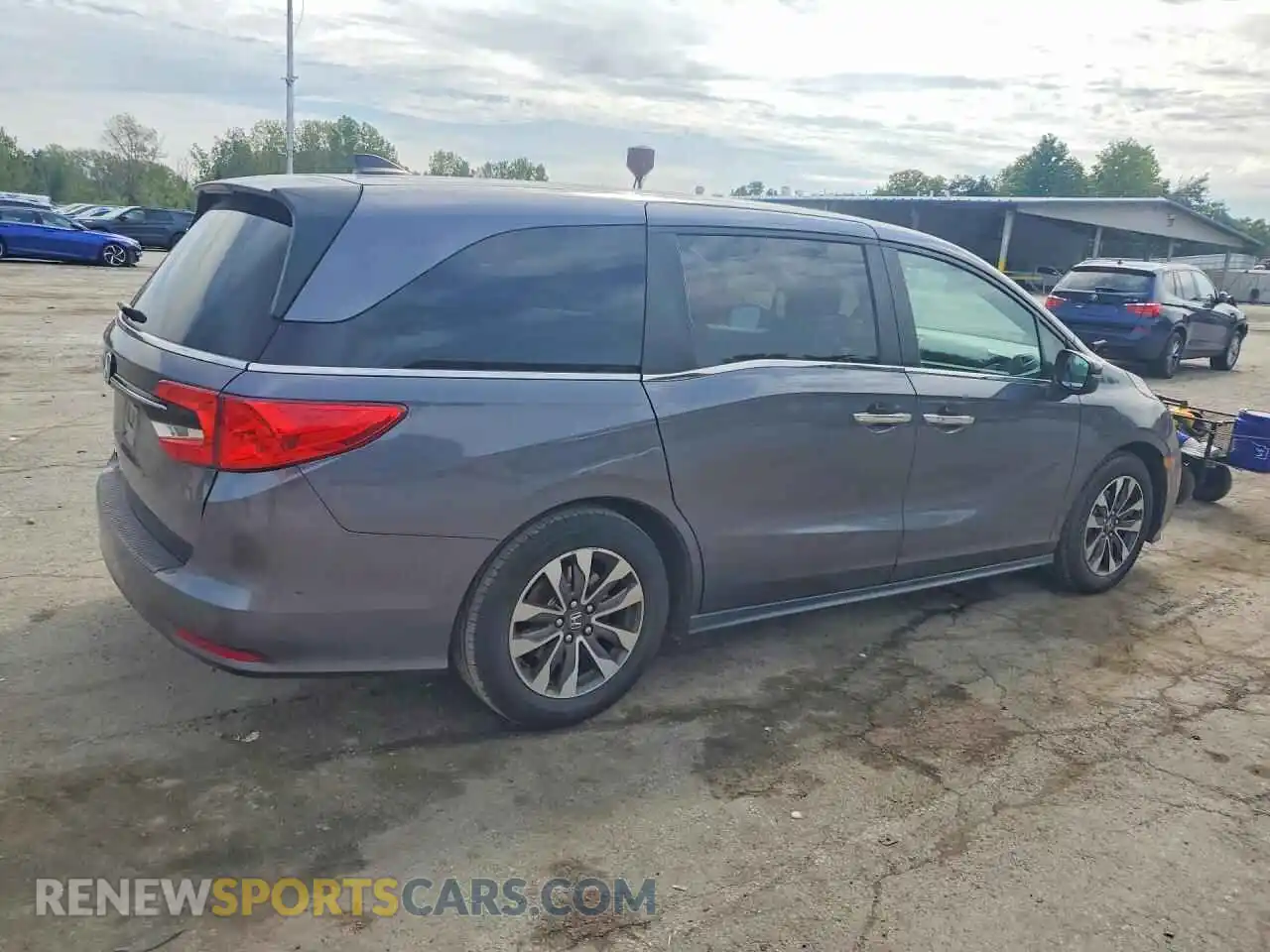 3 fotografías del automóvil dañado 5FNRL6H71NB038218 HONDA ODYSSEY 2022