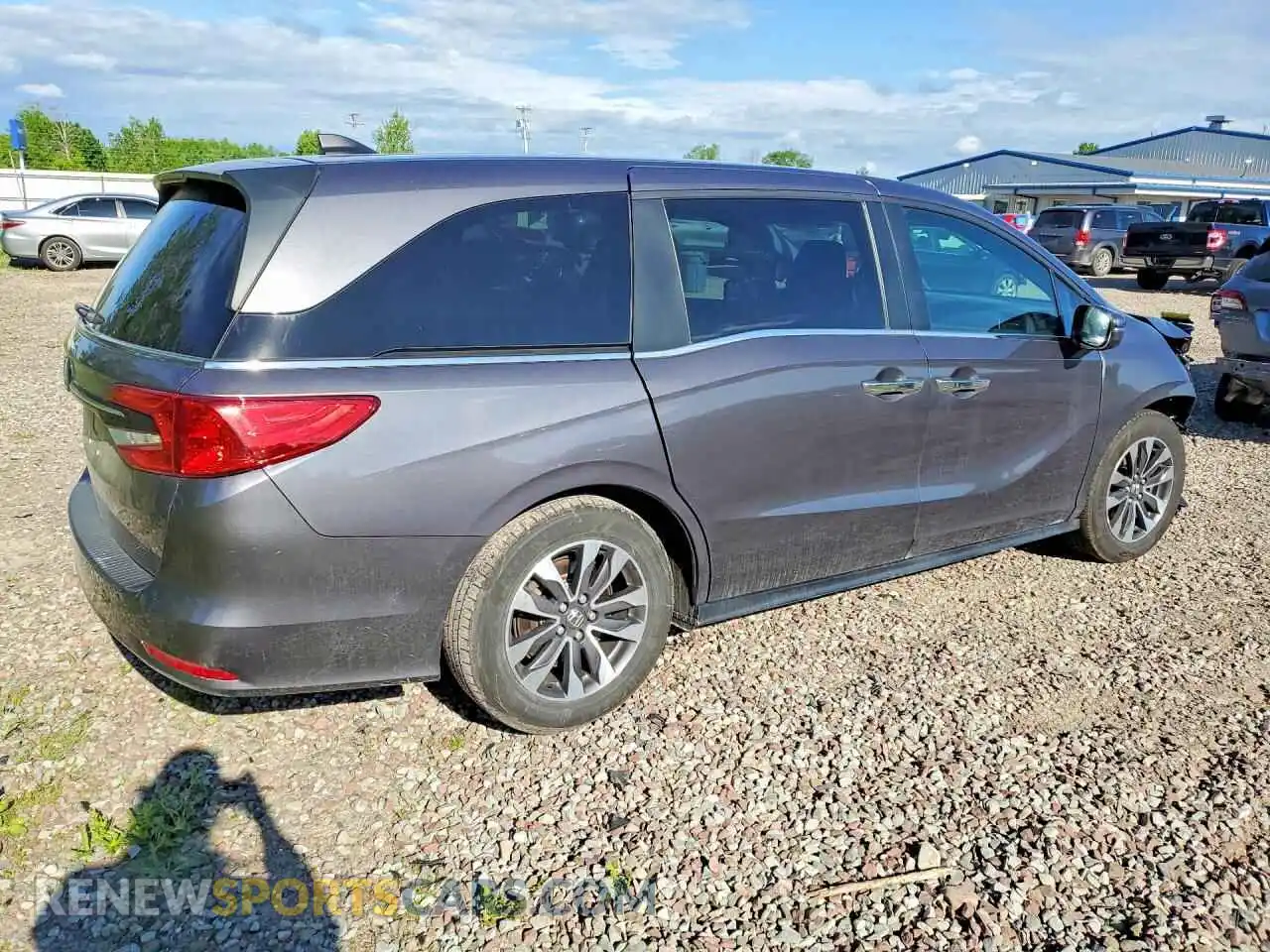 3 Фотография поврежденного автомобиля 5FNRL6H71NB053205 HONDA ODYSSEY 2022