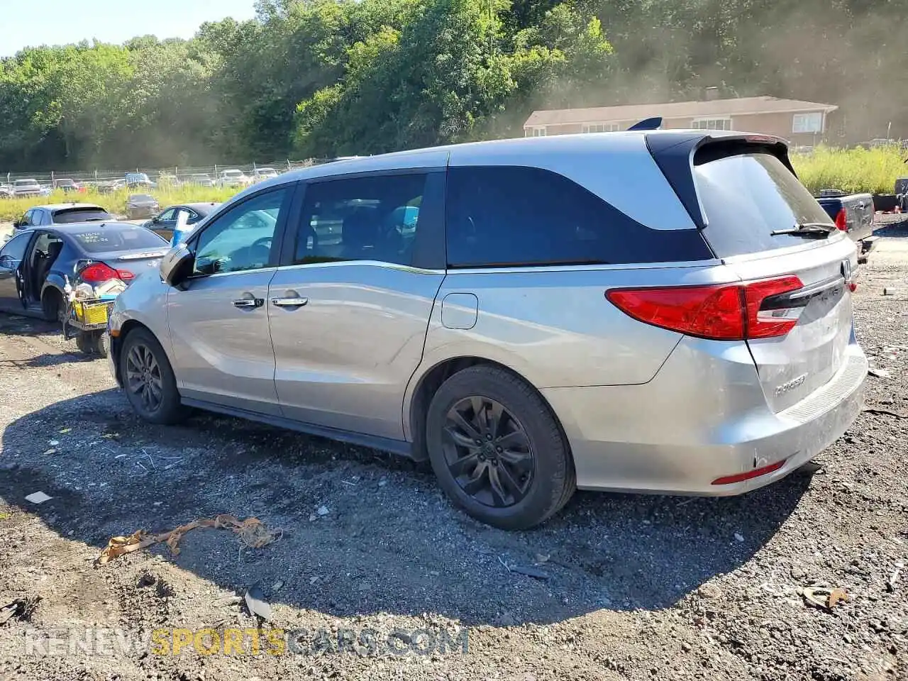 2 Фотография поврежденного автомобиля 5FNRL6H71NB059845 HONDA ODYSSEY 2022