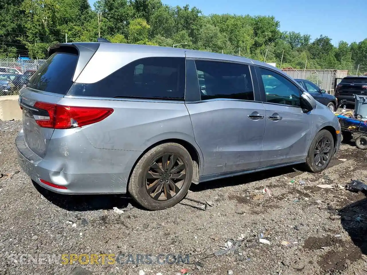3 Фотография поврежденного автомобиля 5FNRL6H71NB059845 HONDA ODYSSEY 2022