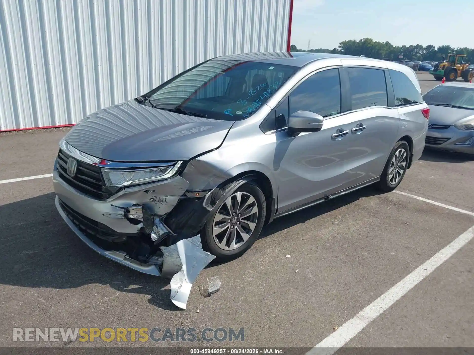 2 Фотография поврежденного автомобиля 5FNRL6H72NB000111 HONDA ODYSSEY 2022